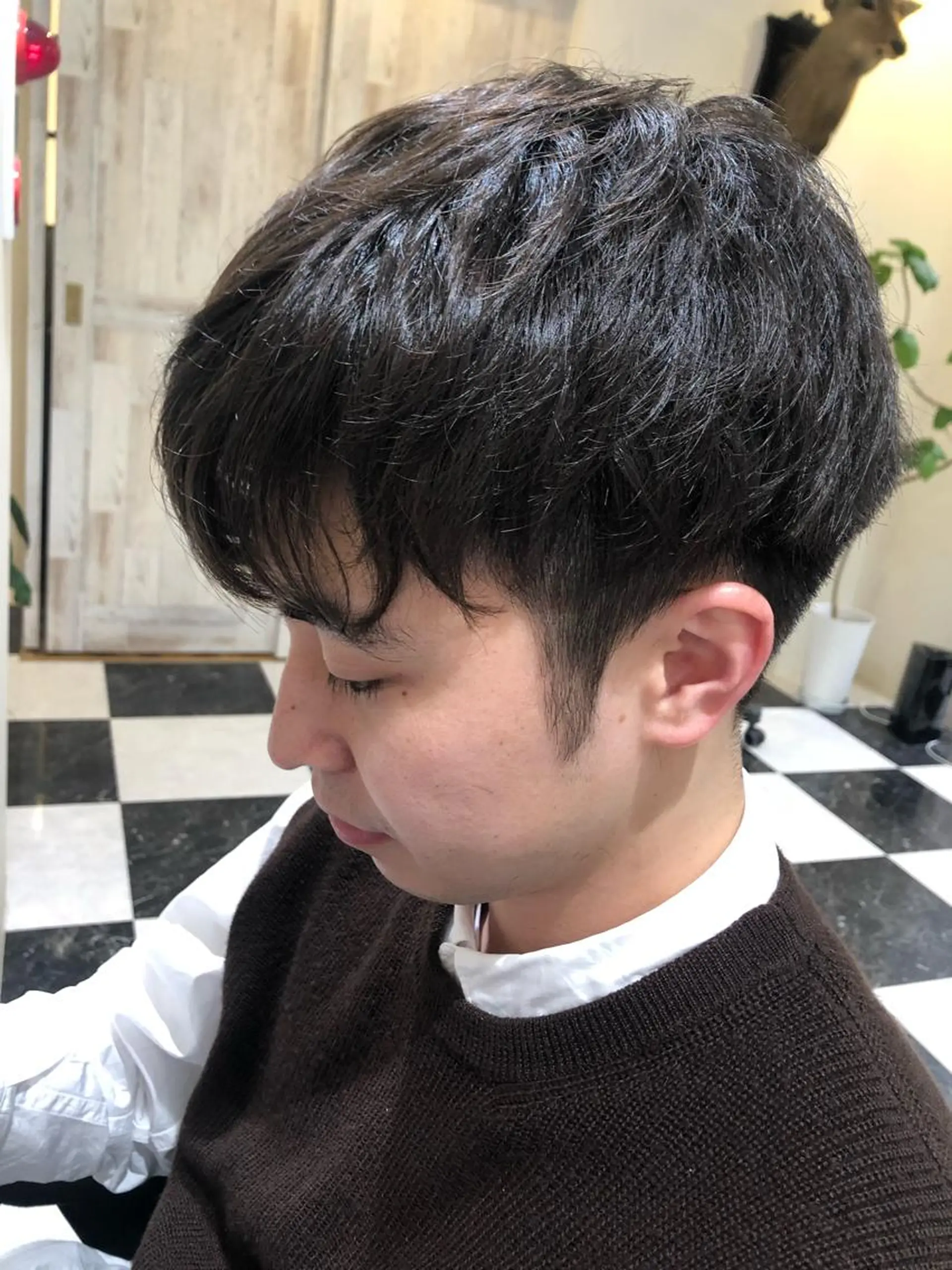 ショート メンズパーマ、カラー 大募集村上莉奈のヘアスタイル