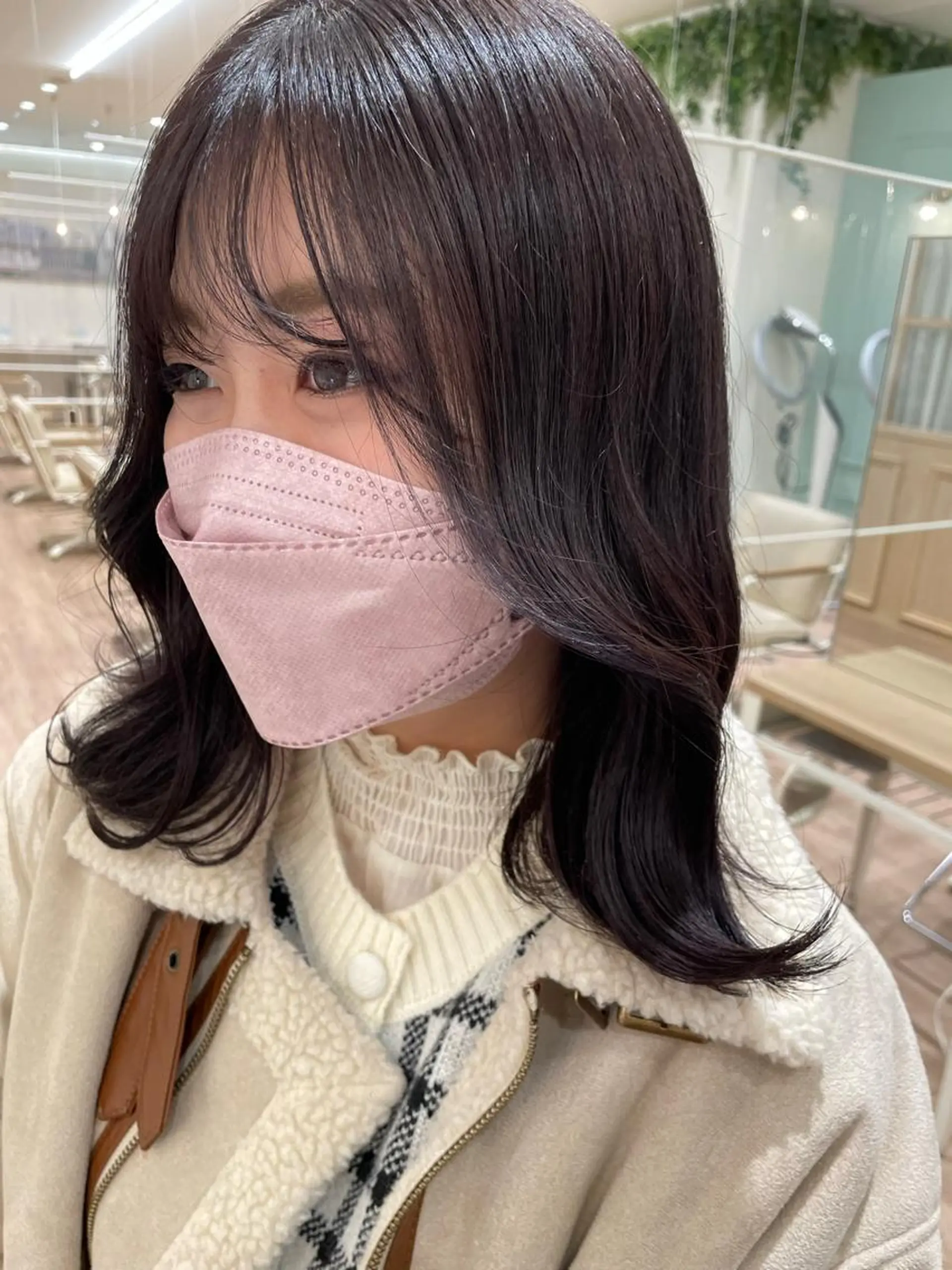 ミディアム レイヤー／大宮／韓国 🤍AYA🤍のヘアスタイル