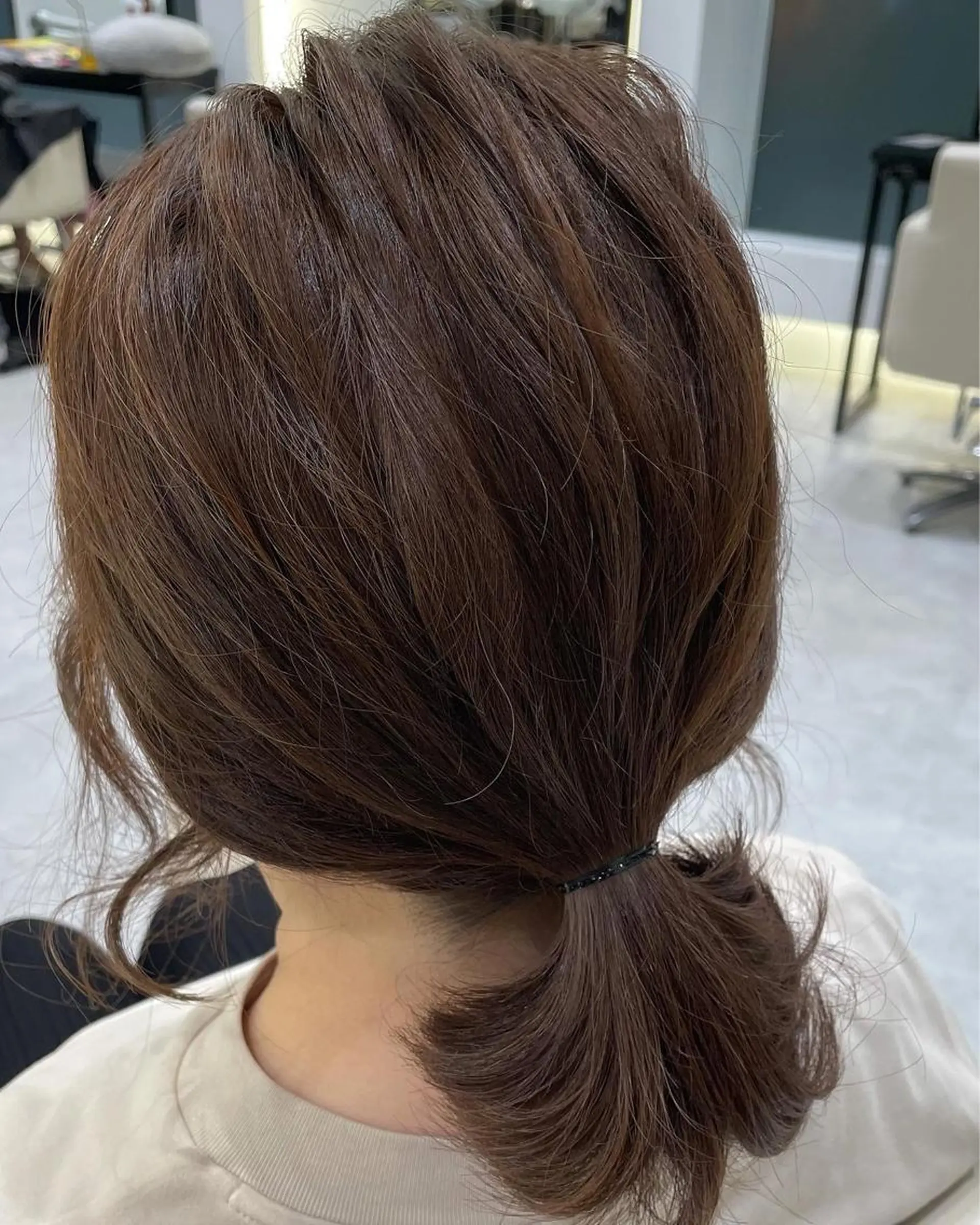 ミディアム パーマモデル募集🌈 森脇帆南のヘアスタイル