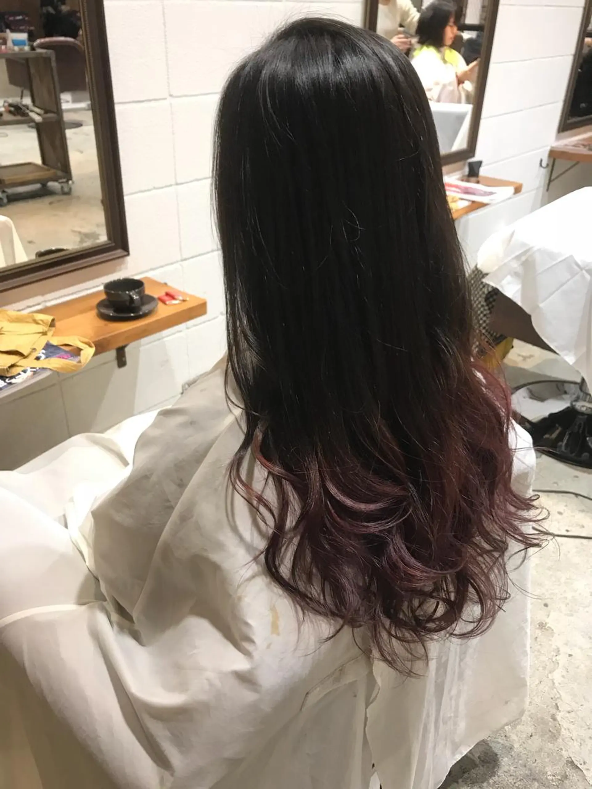 ロング カラー パーマ ヘアアレンジ メンズ グラデーションカラー Forest. -髪質改善-のヘアスタイル