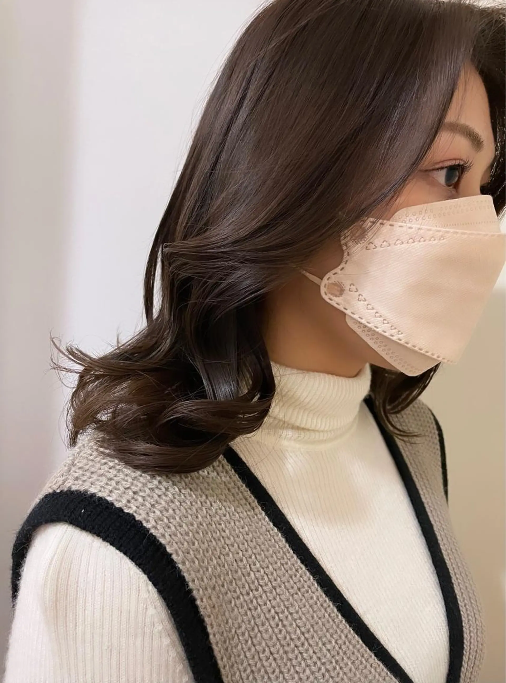 セミロング 顔まわりレイヤー 顔周りカット レイヤーカット 🦋透明感 艶カラー Rie🦋のヘアスタイル