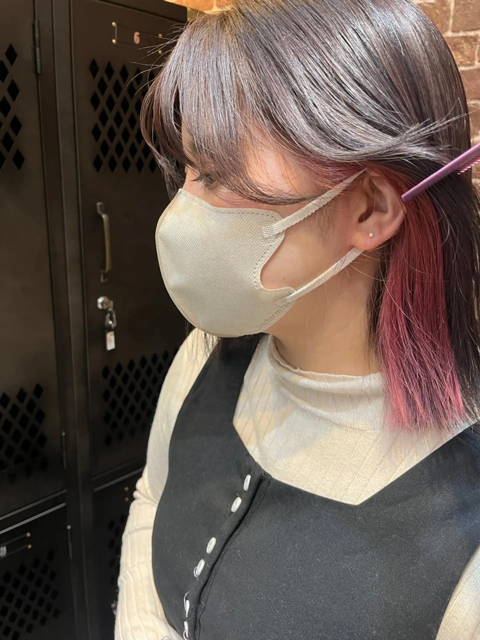 ミディアム カラー パーマ ヘアアレンジ メンズ キッズ ネイル マツエク・マツパ アイブロウ メンズブリーチ メンズハイライト メンズインナーカラー メンズ韓国風 ブリーチ カット ヘアカラー ヘアセット 久木原 ゆりのヘアスタイル