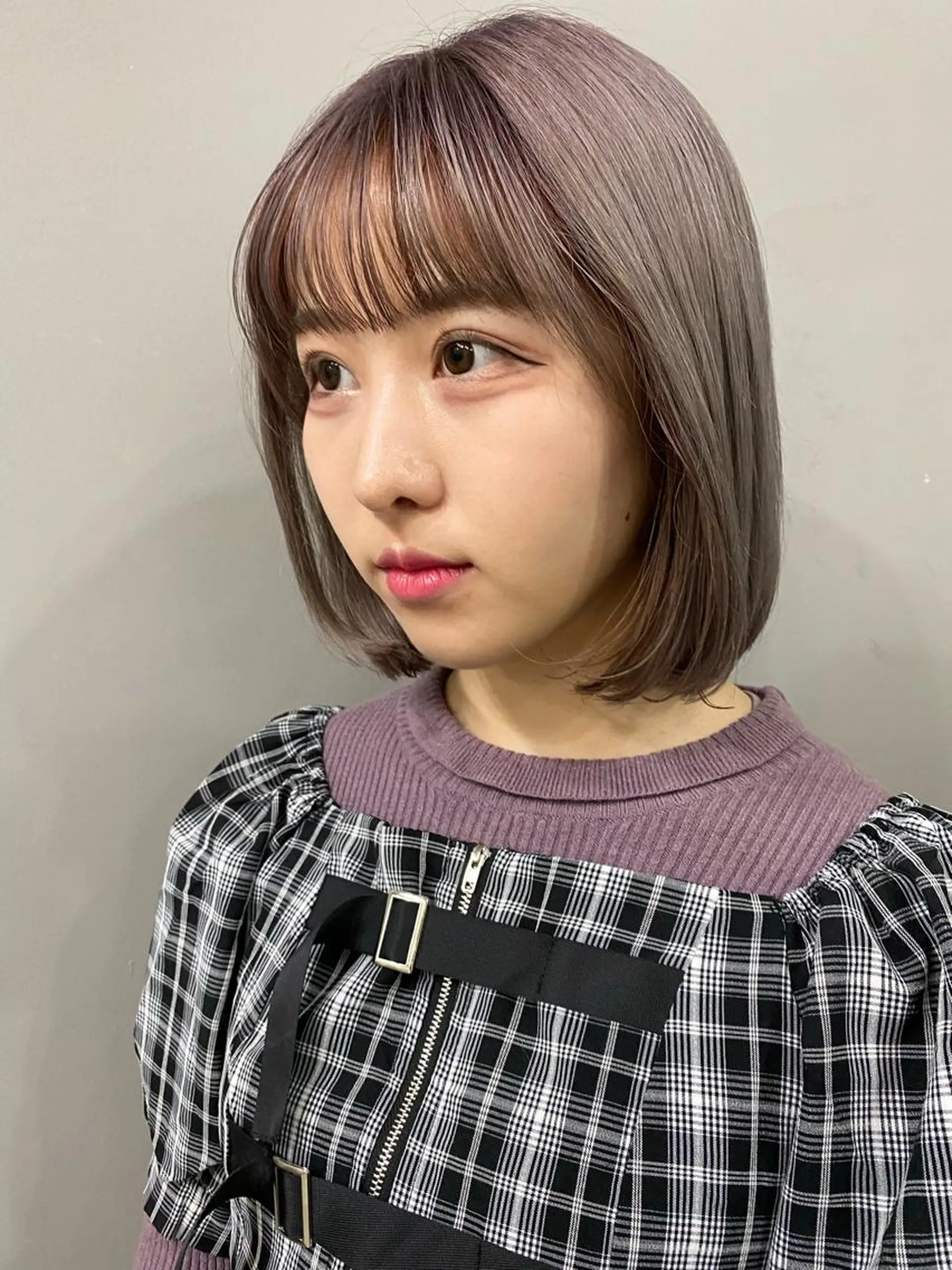 ミディアム ボブ ショート& パーマ　坂本のヘアスタイル