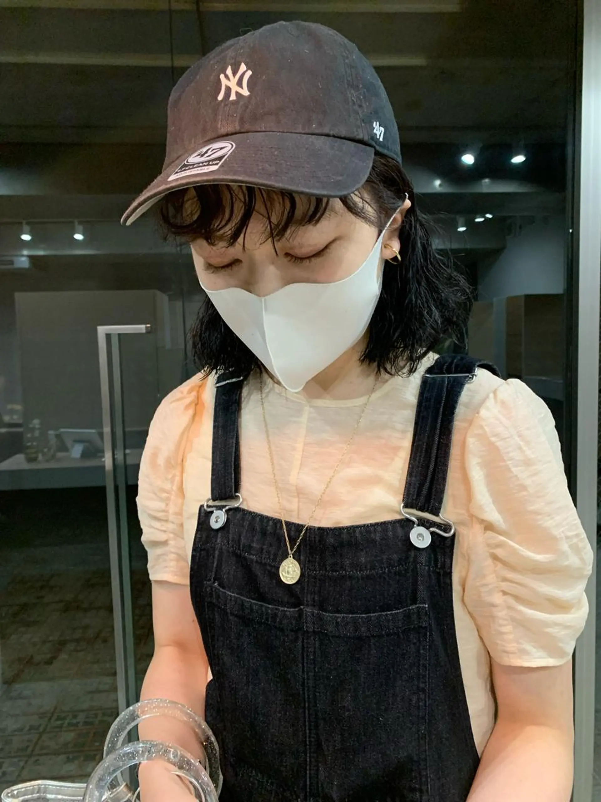 セミロング パーマ ボブパーマコテ巻き風 パーマNo1深江秀平のヘアスタイル