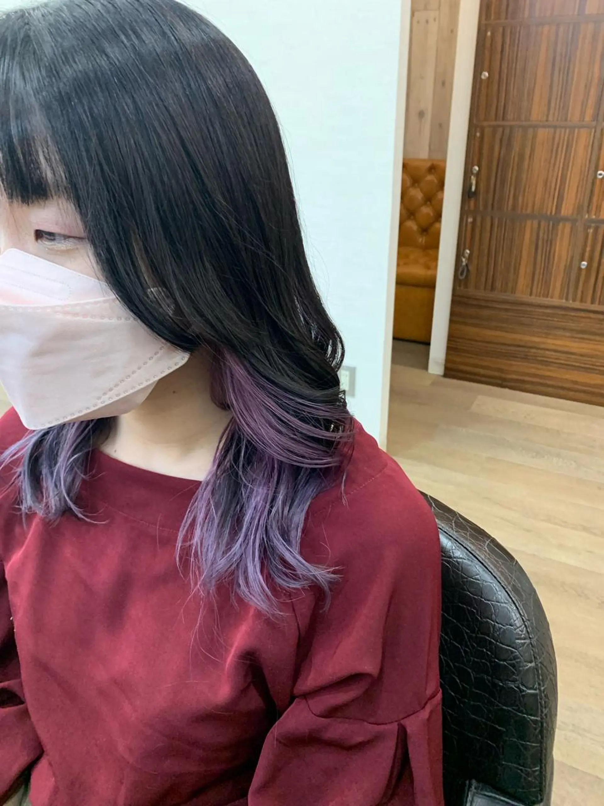 ミディアム カラー チバ ヒロトのヘアスタイル