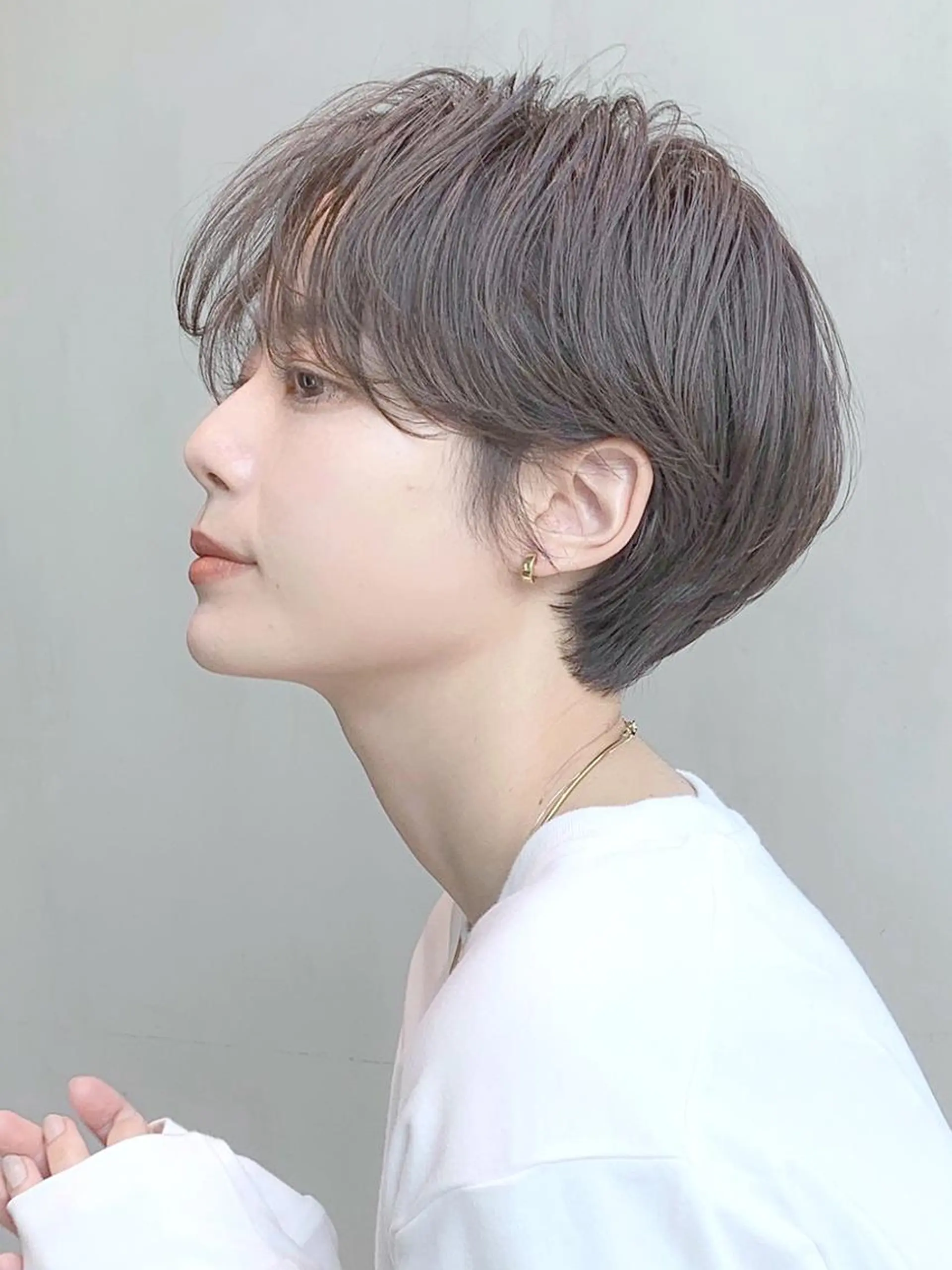 ショート カラー パーマ ヘアアレンジ 韓国風ヘア ショートヘア ITbyALBUM 浦和店のヘアスタイル