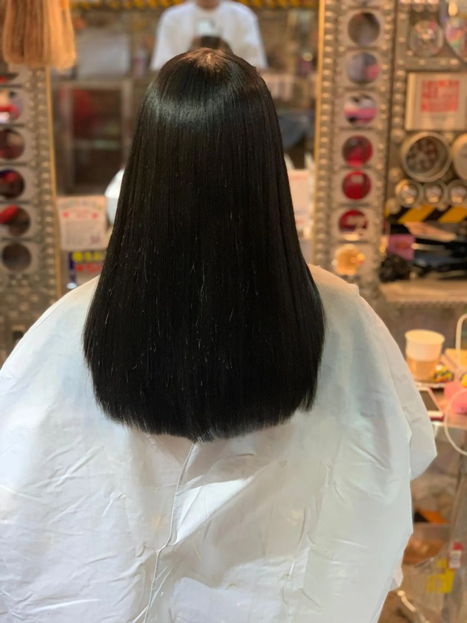 セミロング アッシュ レイヤーカット 🌈派手髪エクステ ブレイズ🌈ひろとのヘアスタイル