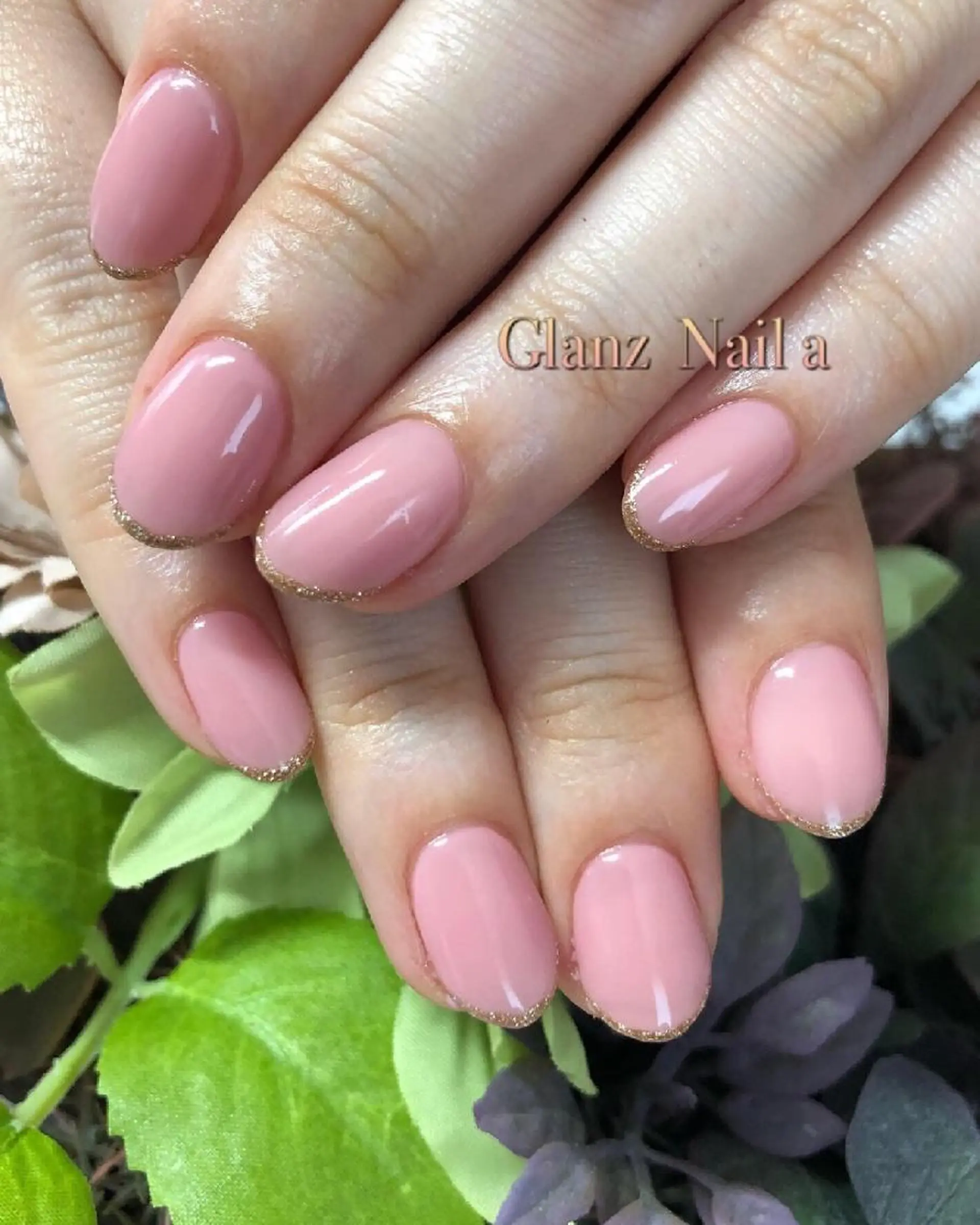 ネイル オフィスネイル シンプルネイル Glanz  Nail aのネイルデザイン