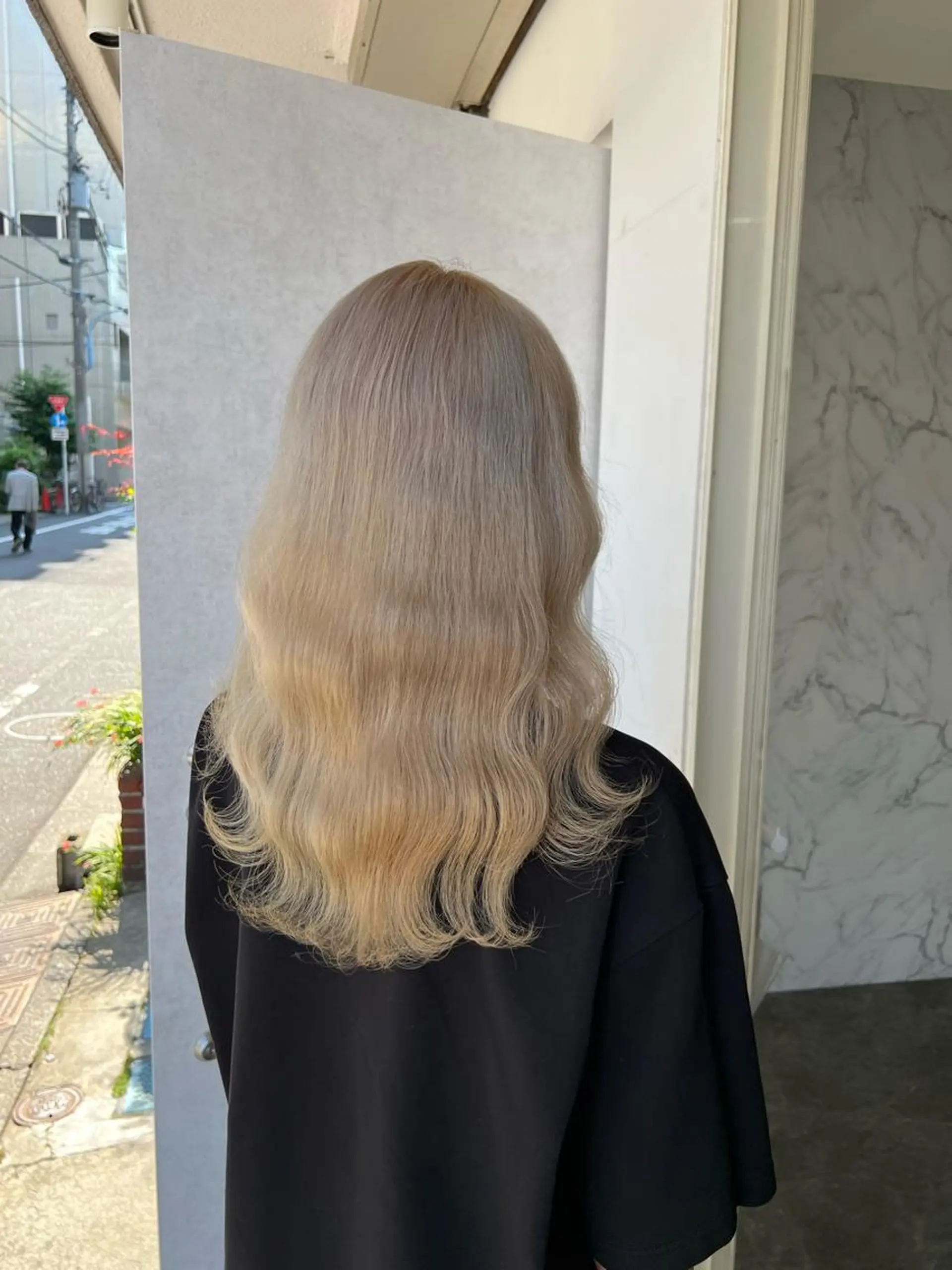 セミロング ヘアカラー 秋葉原　柏木絢汰 ✨当日予約okのヘアスタイル