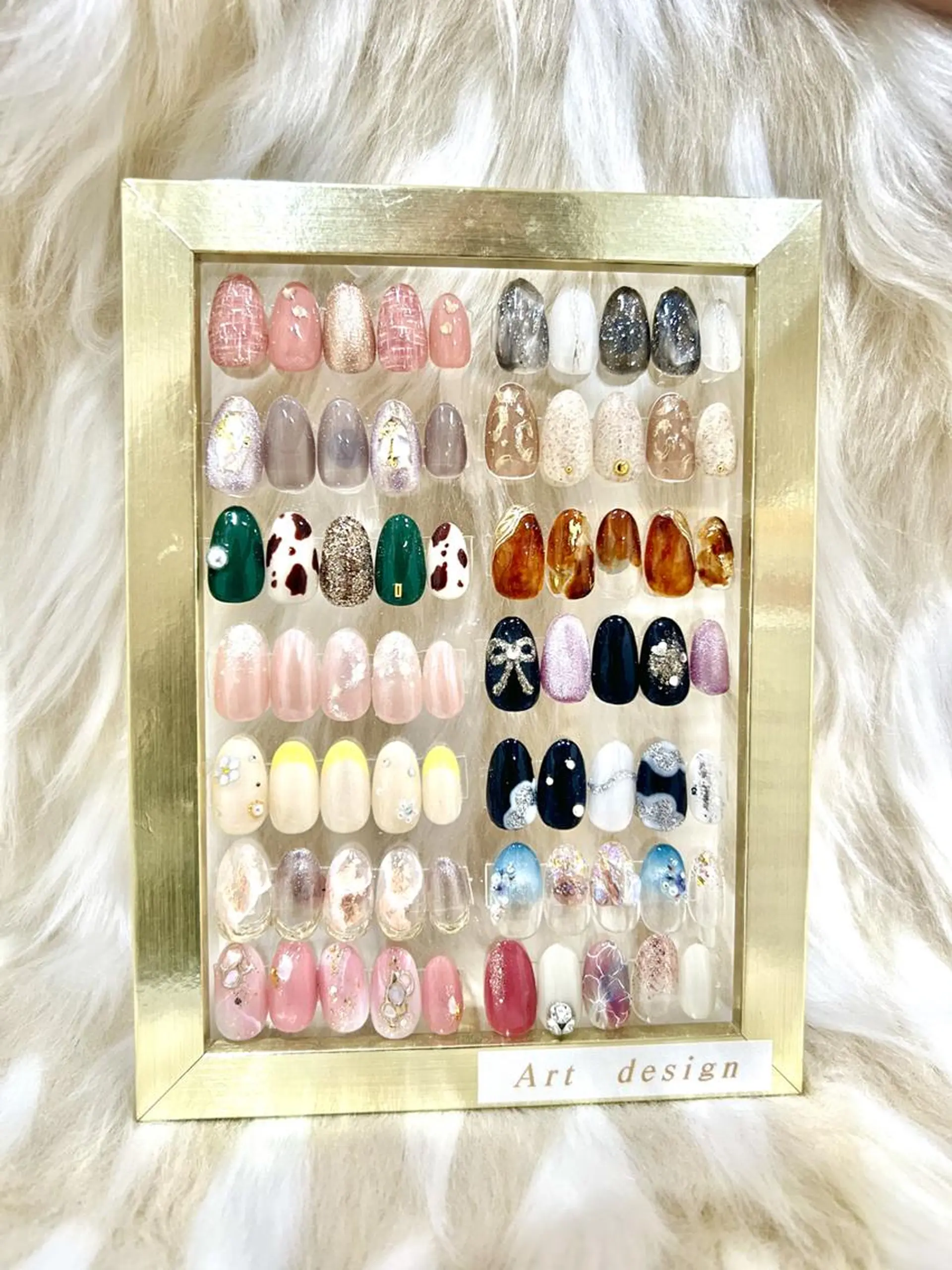 ネイル アニマル柄 アートネイル 長さ出し フレンチネイル ジェルネイル ハンドネイル Nail&eye Belire 新宿のネイルデザイン