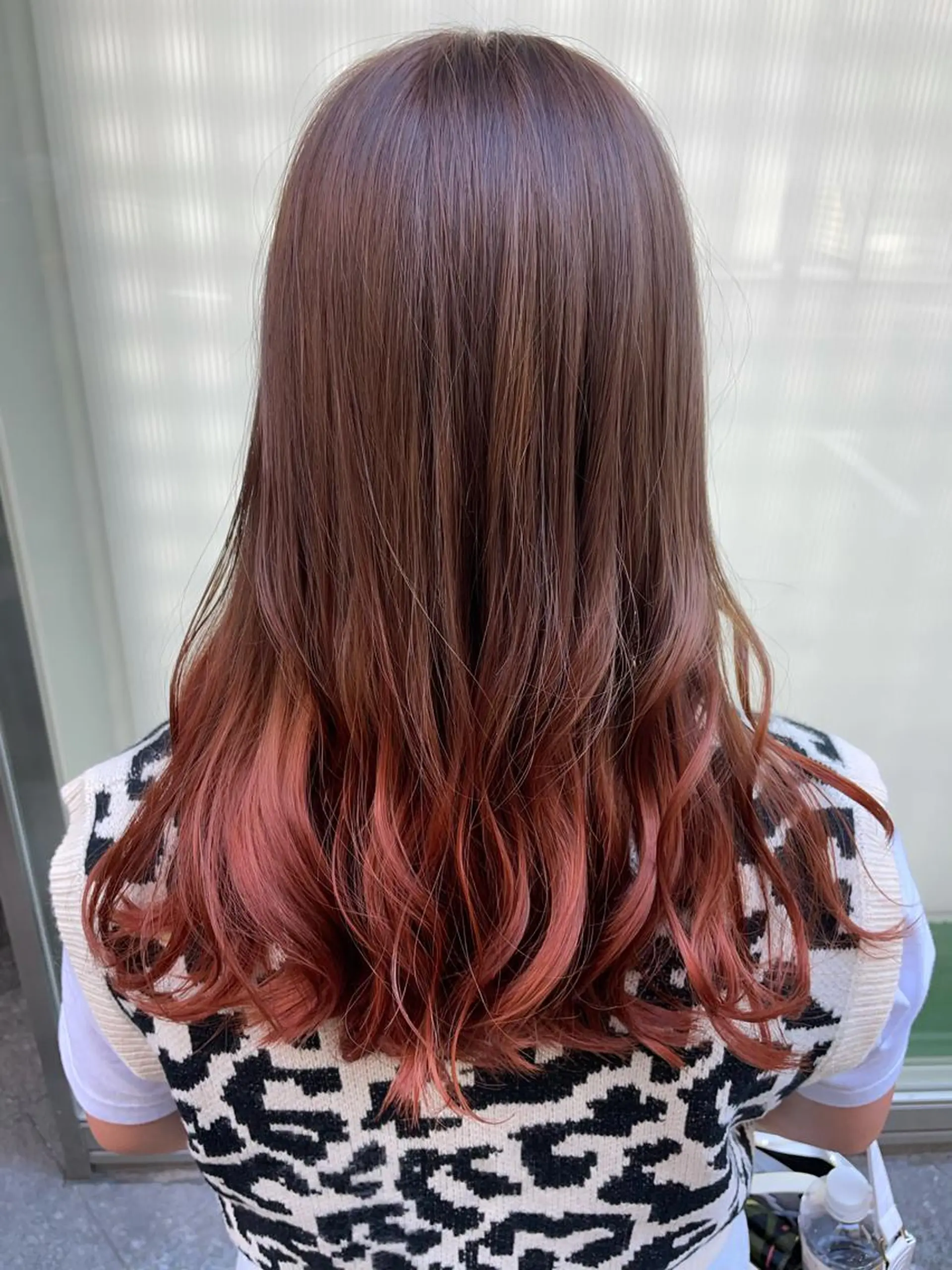 ロング カラー ヘアアレンジ ヘアカラー トリートメント ヘアセット ピンク・ベージュ🩰 カラー🫧とらのヘアスタイル