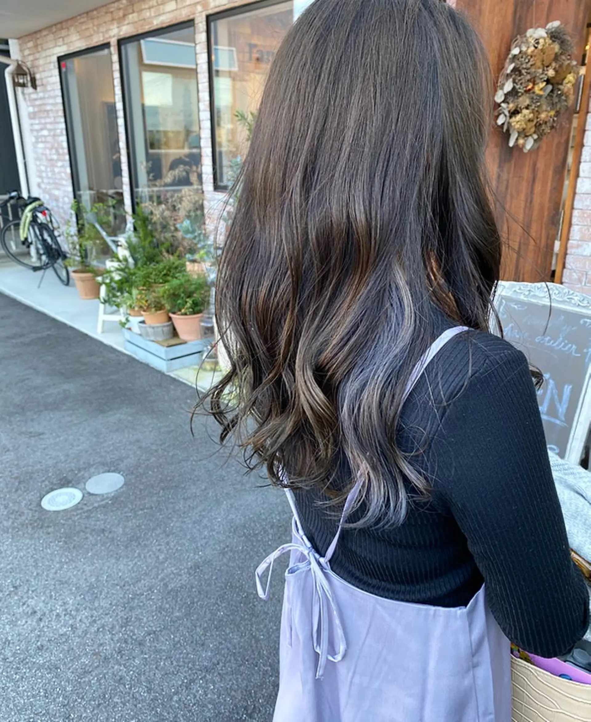 ロング カラー グレージュ オレンジ シルバー カット ヘアカラー トリートメント 【浜松・豊橋】 ニシモトのヘアスタイル