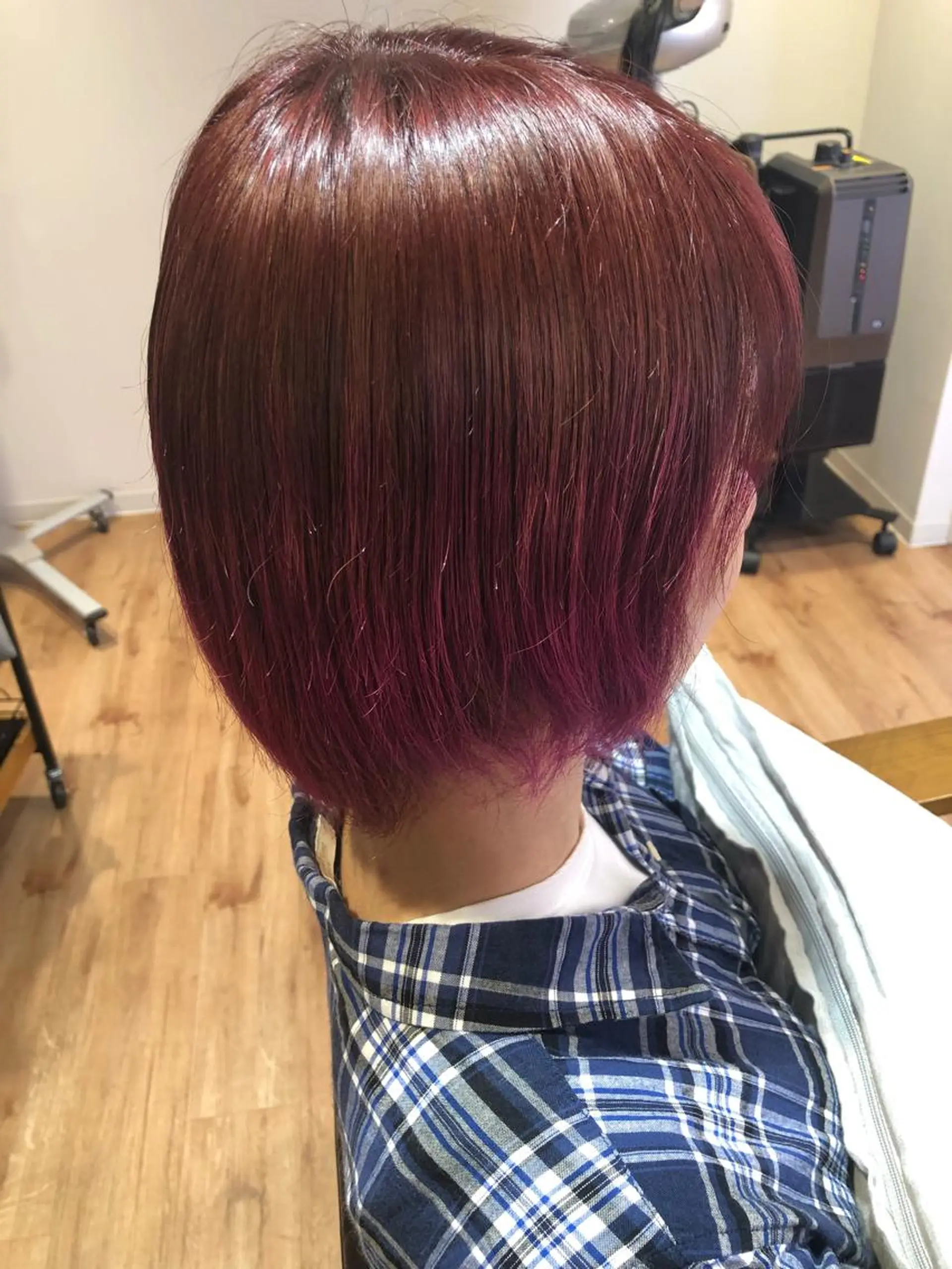 ショート カラー ピンクカラー Live店長 yumenaのヘアスタイル