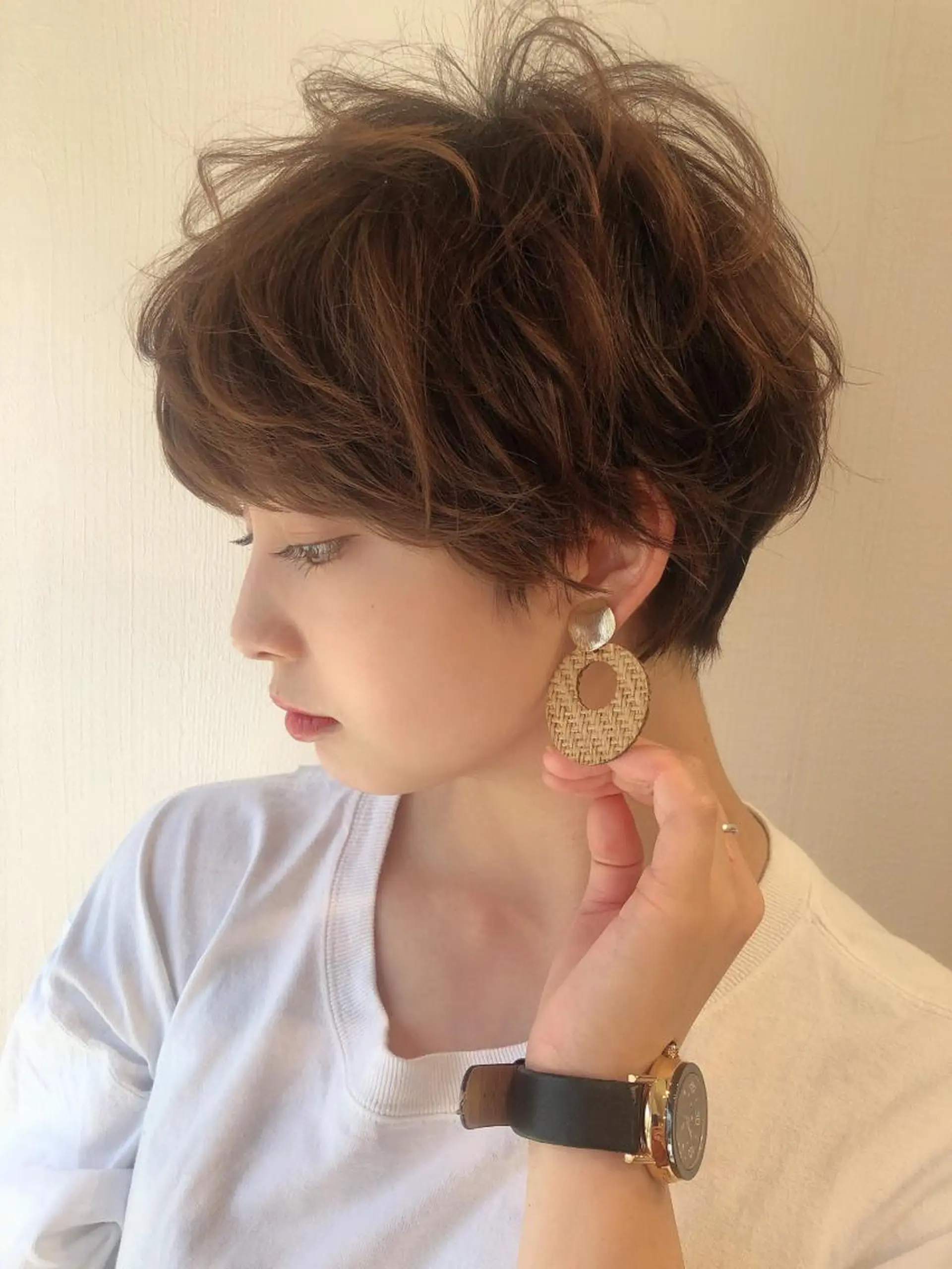 ショート カラー パーマ 🌟イメチェン美容師 🌟清水 大輝のヘアスタイル