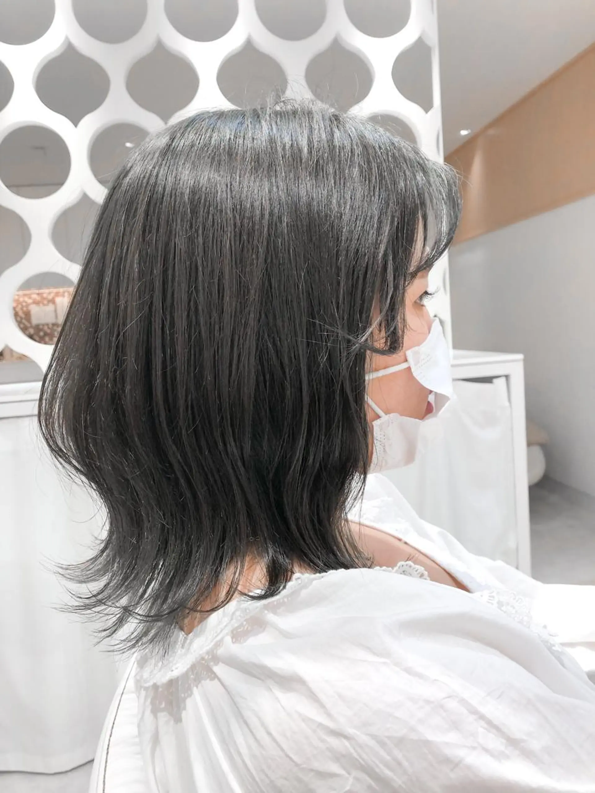 ミディアム カラー ベージュカラー オリーブベージュ レイヤー×髪質改善✨ 渋谷/佐藤侑哉のヘアスタイル