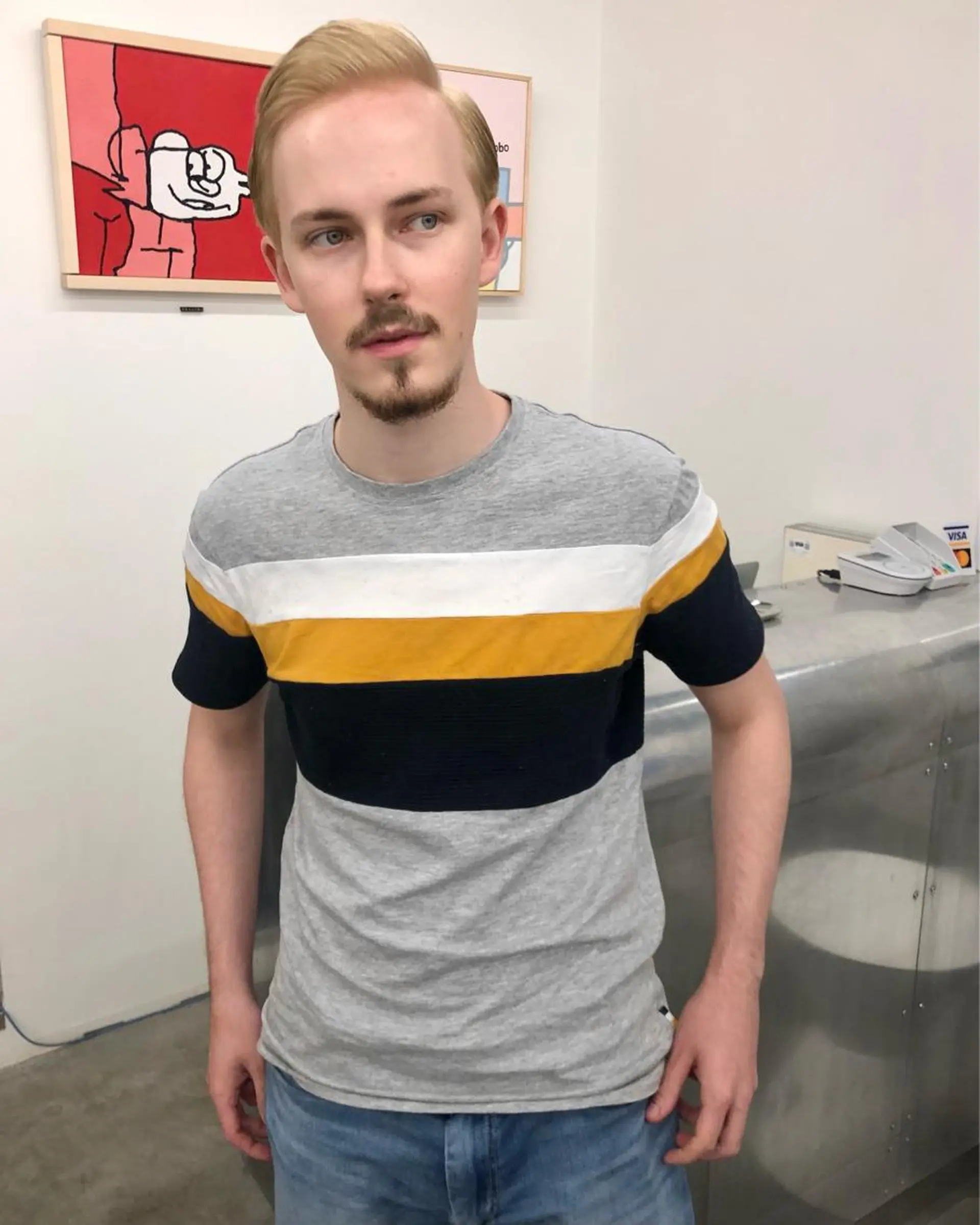 ショート カラー メンズ ショートボブ メンズブリーチ メンズハイライト メンズハイトーン メンズインナーカラー カット ヘアカラー KEPKA ヤマグチ 天神 今泉のヘアスタイル