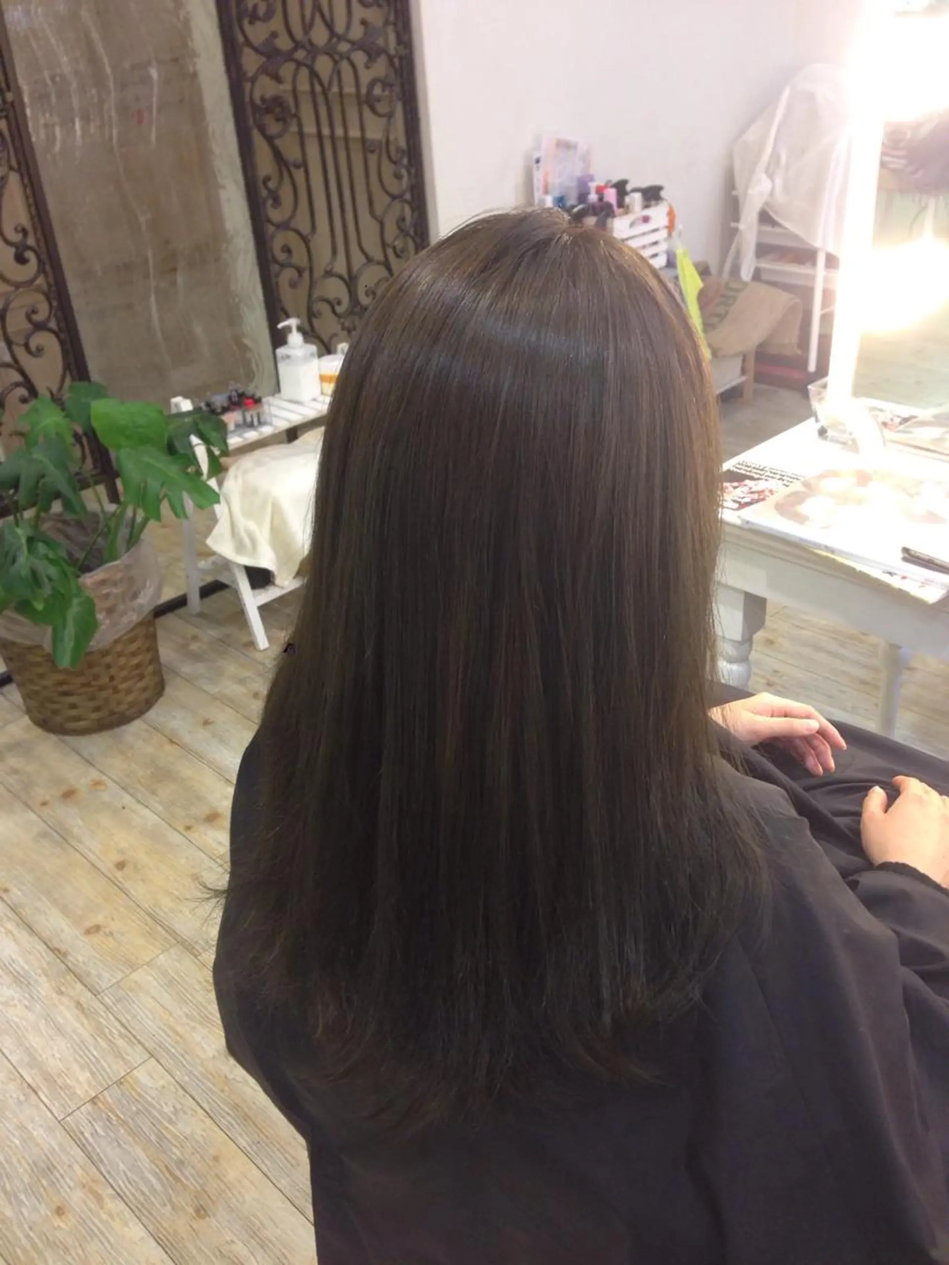 ロング カラー アッシュ オレンジ 小倉 聖也のヘアスタイル