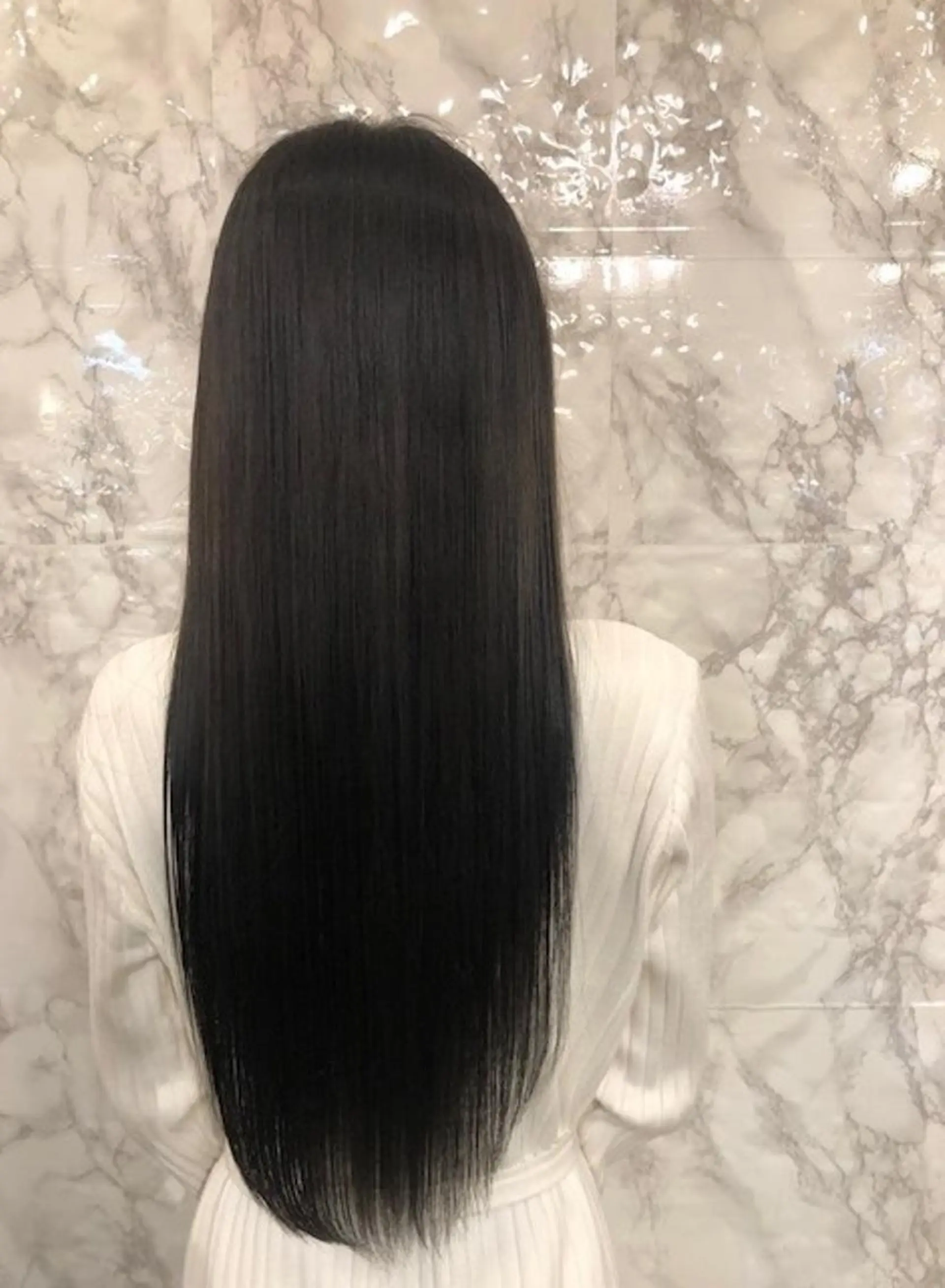 ロング カラー 黒髪 ロング トリートメント カット 縮毛矯正 東中野🥇美容室 FLOW東中野店のヘアスタイル