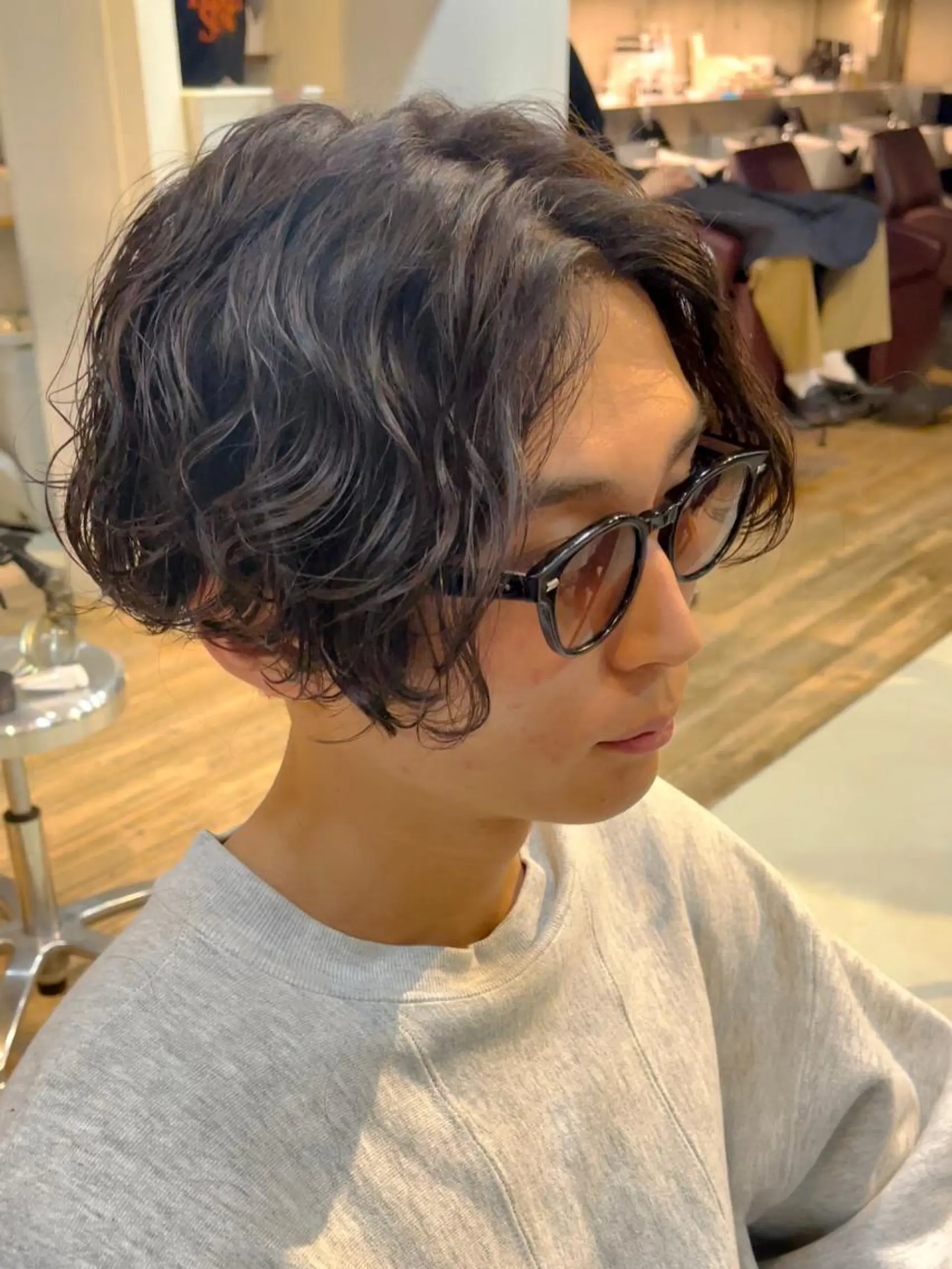 ミディアム パーマ メンズ メンズスタイル特化 /fifthりっくんのヘアスタイル