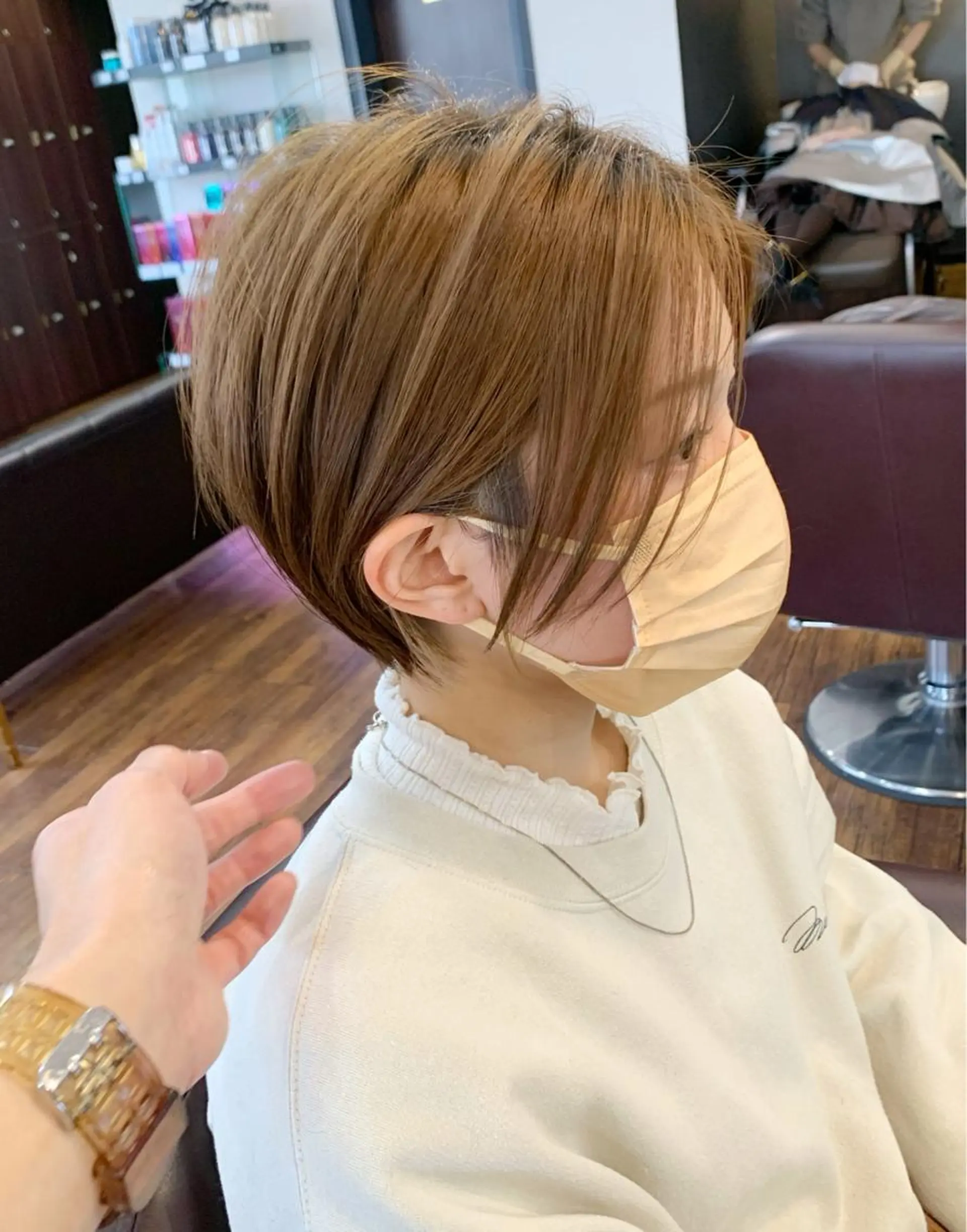 ショート 縮毛矯正/ショート/ レイヤー/畑中正敏のヘアスタイル