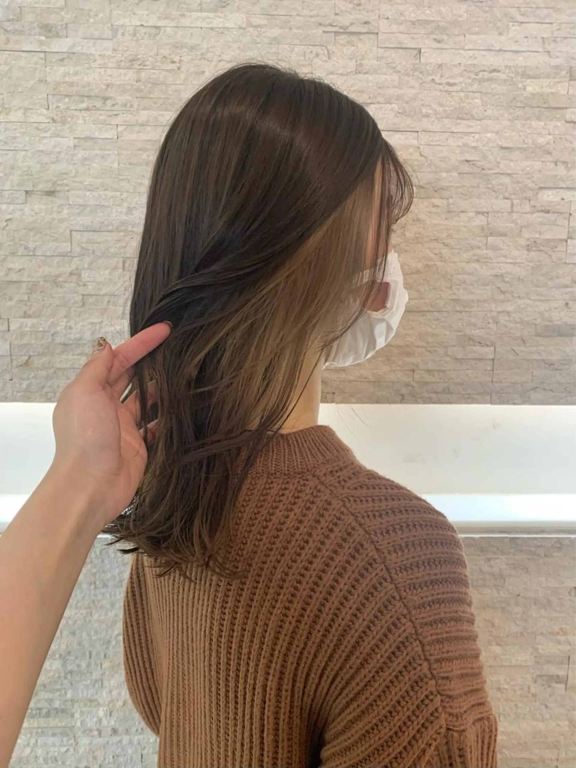 セミロング カラー SUNS by TRUNK所属・✄折橋 彩花🐶🍑のヘアスタイル