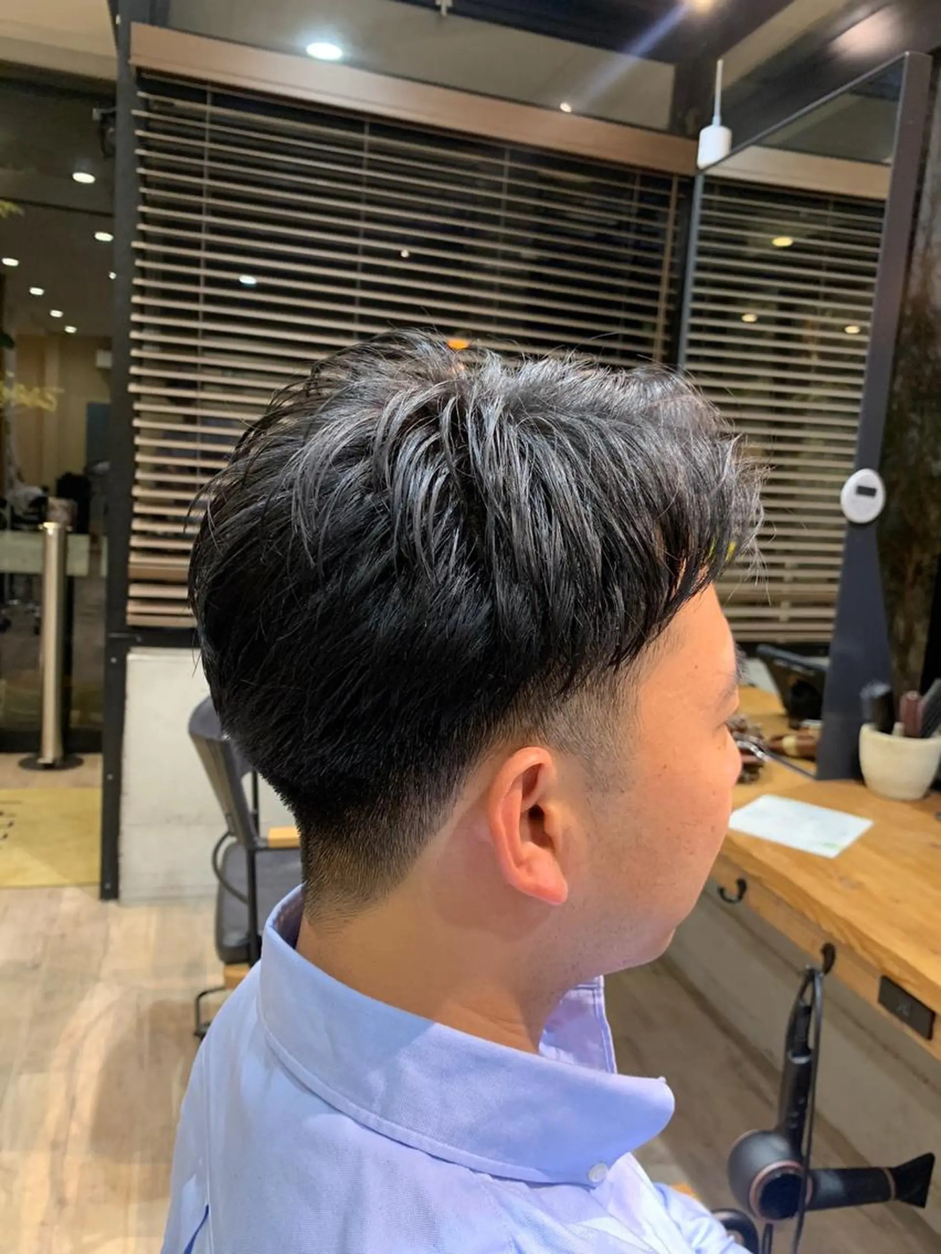 ショート メンズ アップバング ビジネス 【豊橋】似合せカット SHEEFTタイガのヘアスタイル