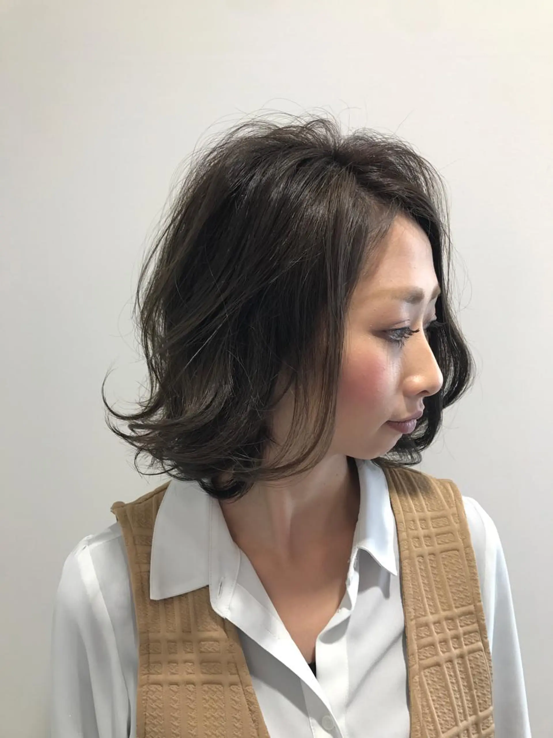 ミディアム パーマ ミディアムパーマ カット パーマ トリートメント 高橋 昭雄のヘアスタイル