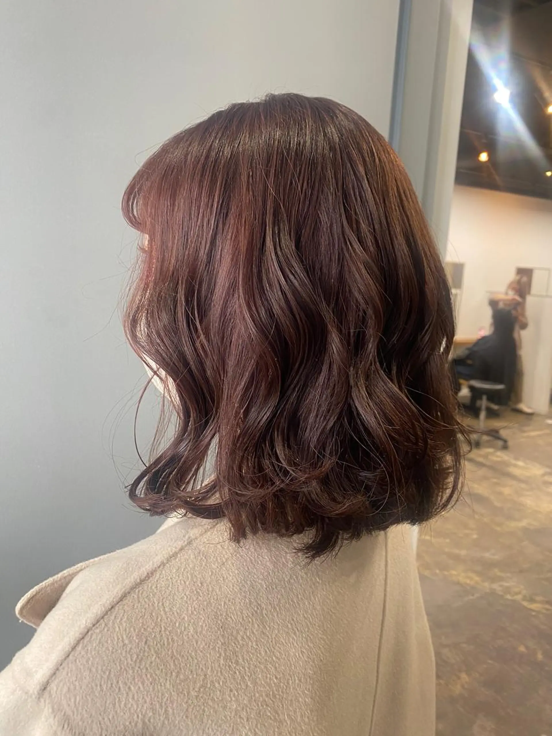ミディアム カラー MIYU透明感カラー ブリーチなしWカラーのヘアスタイル