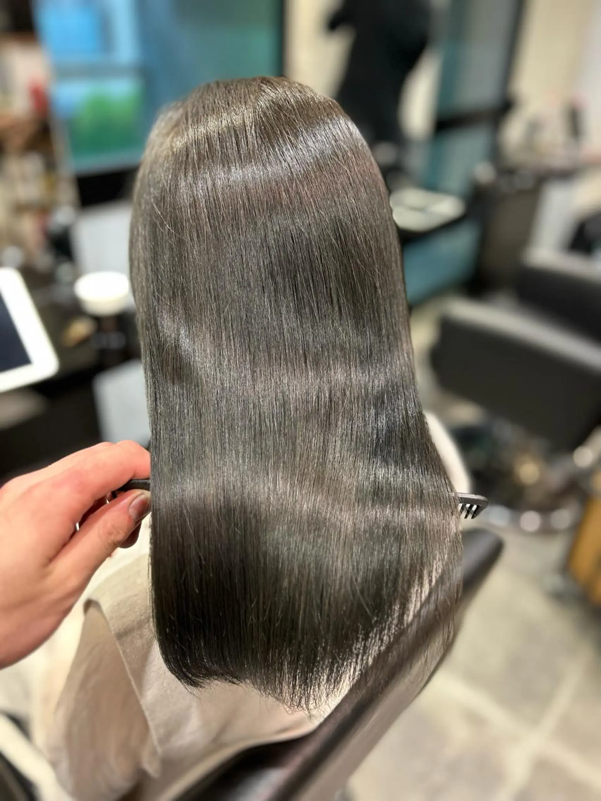 ミディアム 美髪矯正 Rioのヘアスタイル