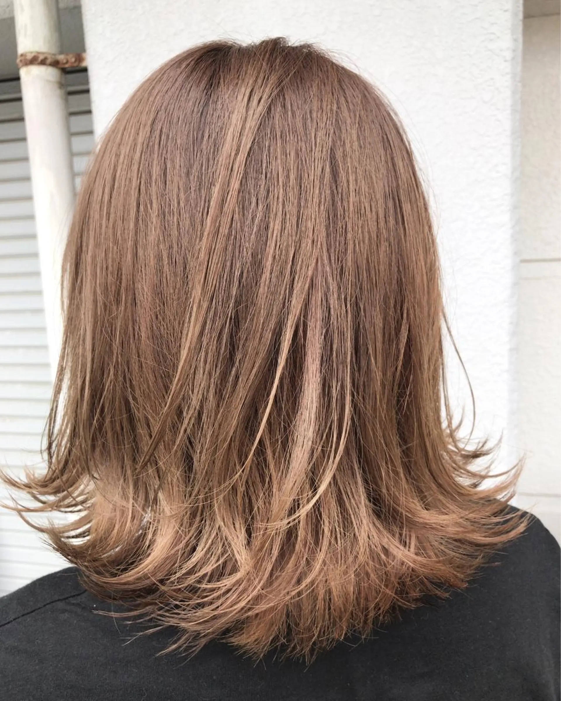 ミディアム カラー デザインカラー レイヤーカット匠 イソザキノリユキのヘアスタイル