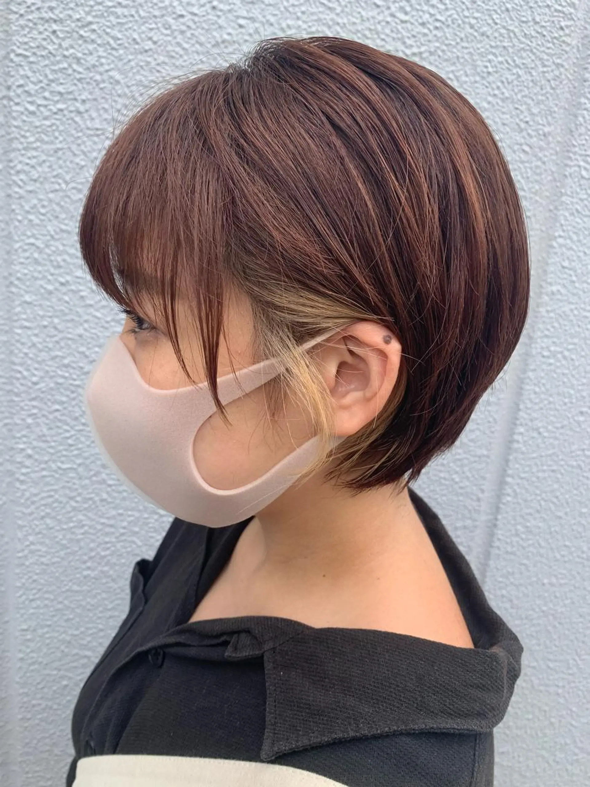 ショート カラー インナーカラー ショートヘア カット ヘアカラー Ripps長居所属・メテオ ／ヘアカラー 西川菜実のヘアスタイル