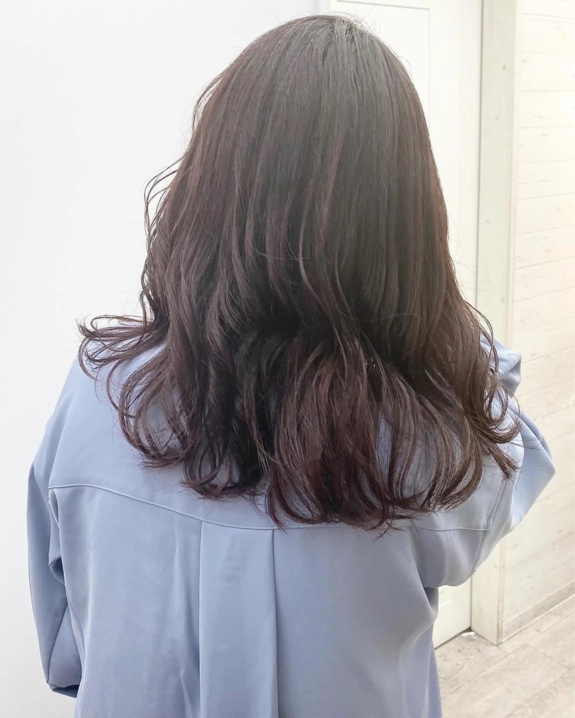 セミロング ☀️透明感color KURO☀️のヘアスタイル