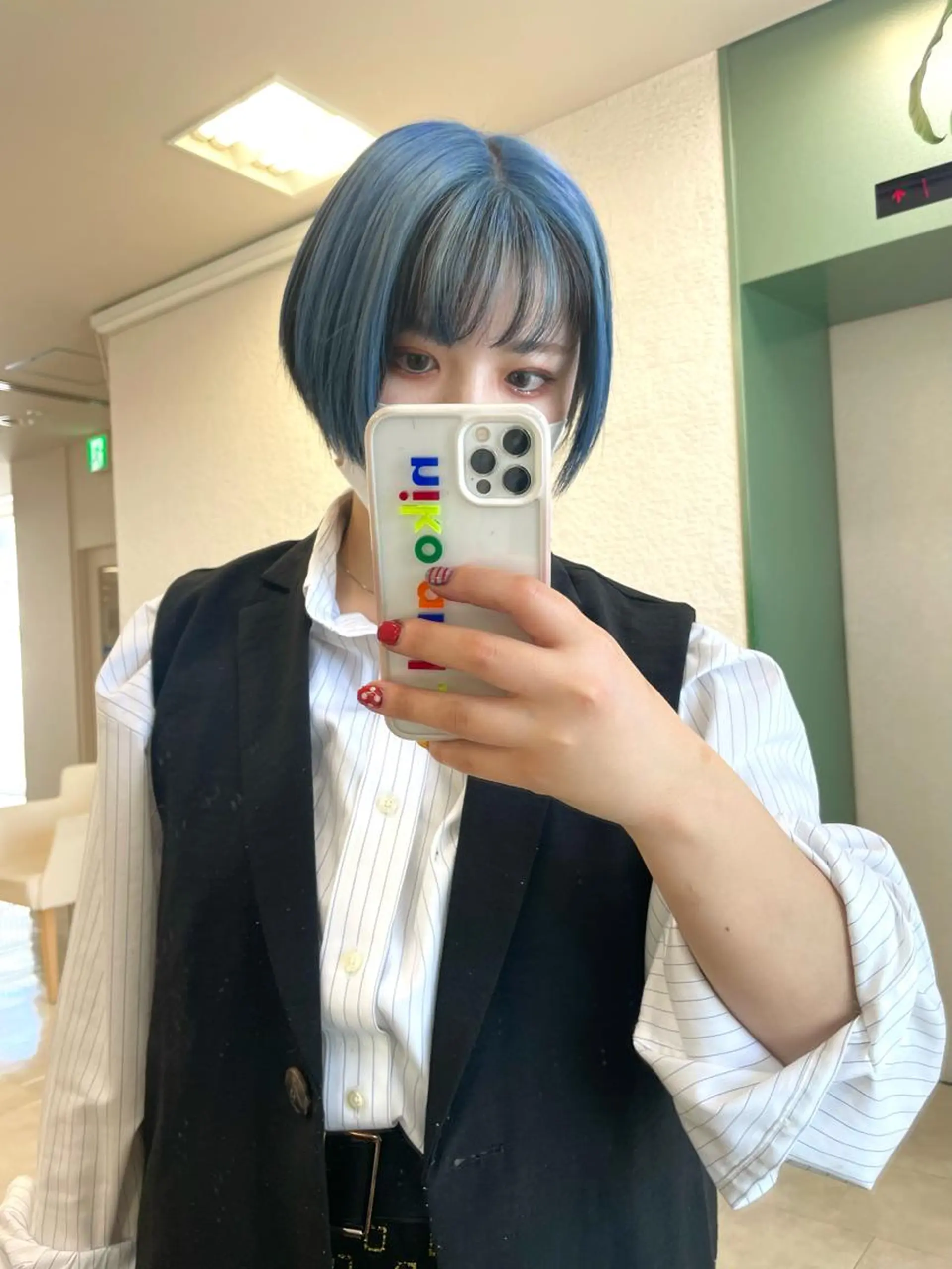 ショート カラー パーマ ヘアアレンジ 🍒KIKUCHI KANAE🍒のヘアスタイル