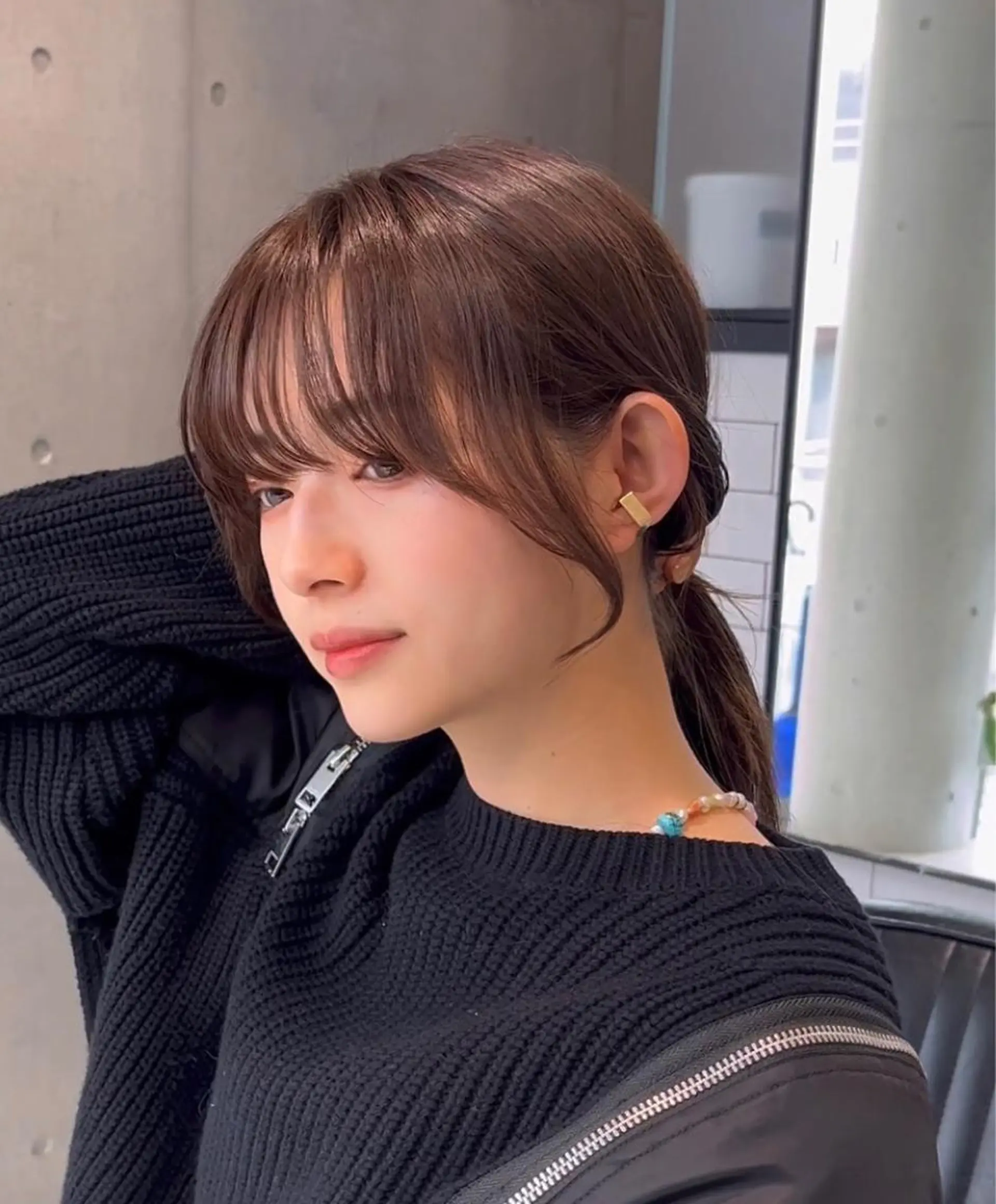 セミロング カット ヘアカラー トリートメント 🌫️大人韓国ヘア 🌫️naoyaのヘアスタイル