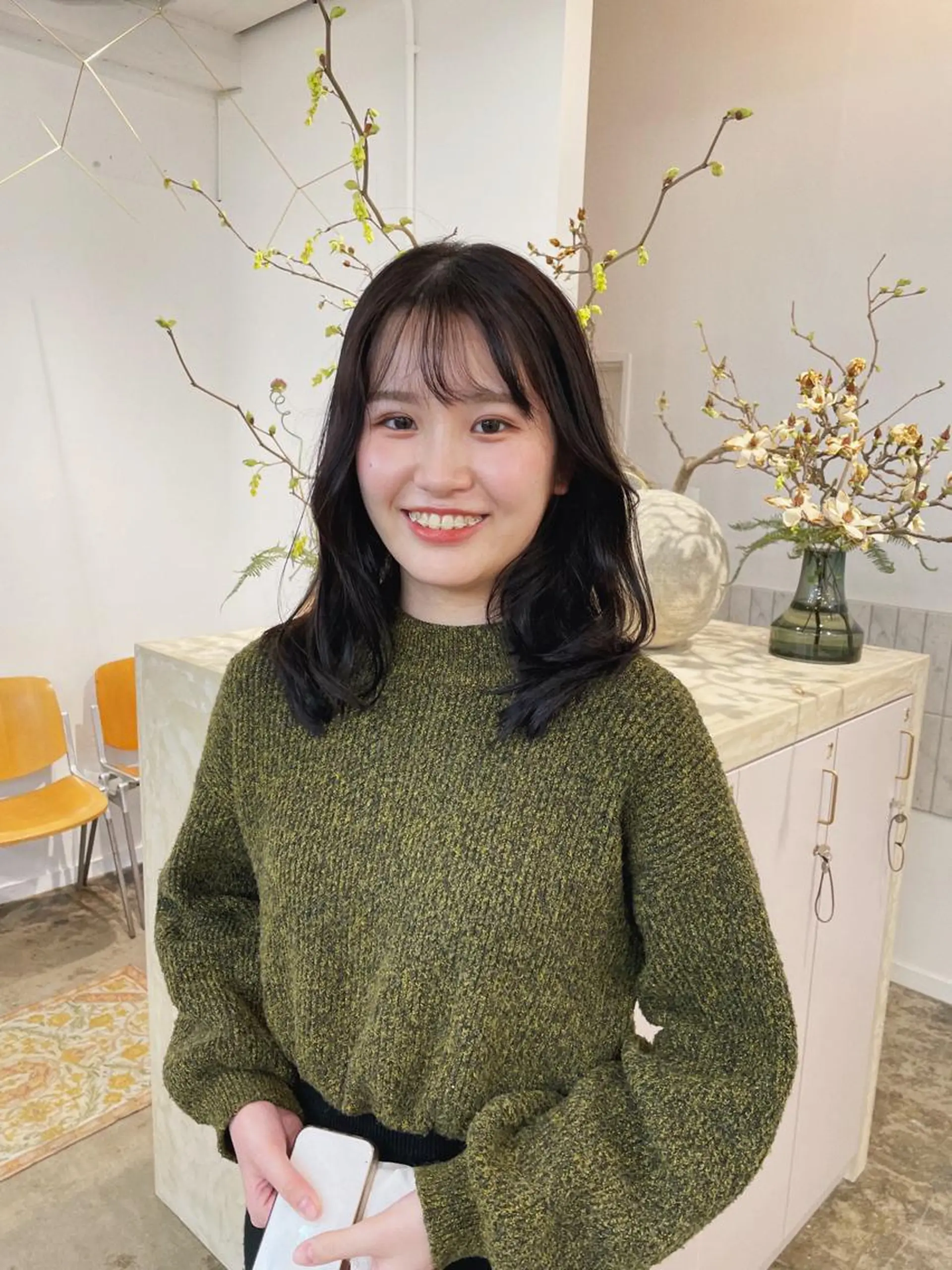 セミロング スギヤマ ショウゴのヘアスタイル