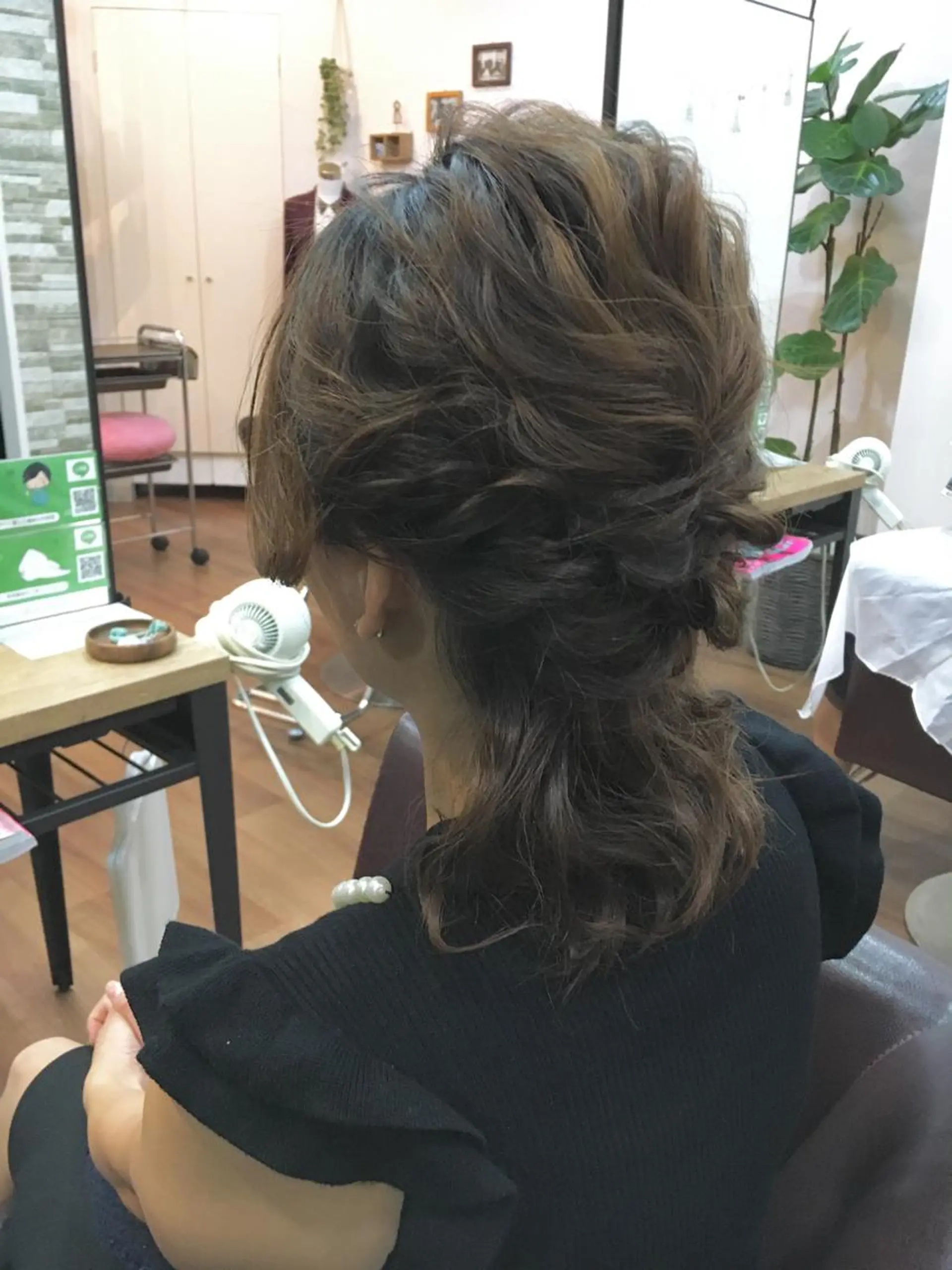ヘアアレンジ ハーフアップ 内藤 まどかのヘアスタイル