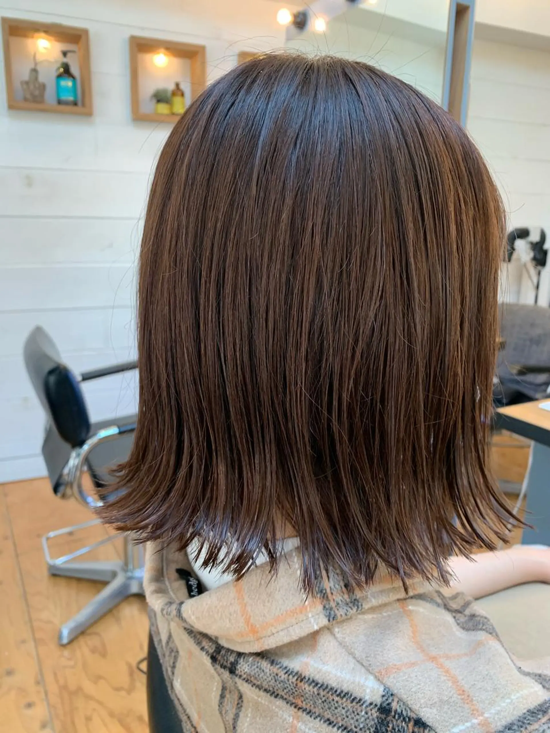 ミディアム カラー カット Lagom なかだのヘアスタイル