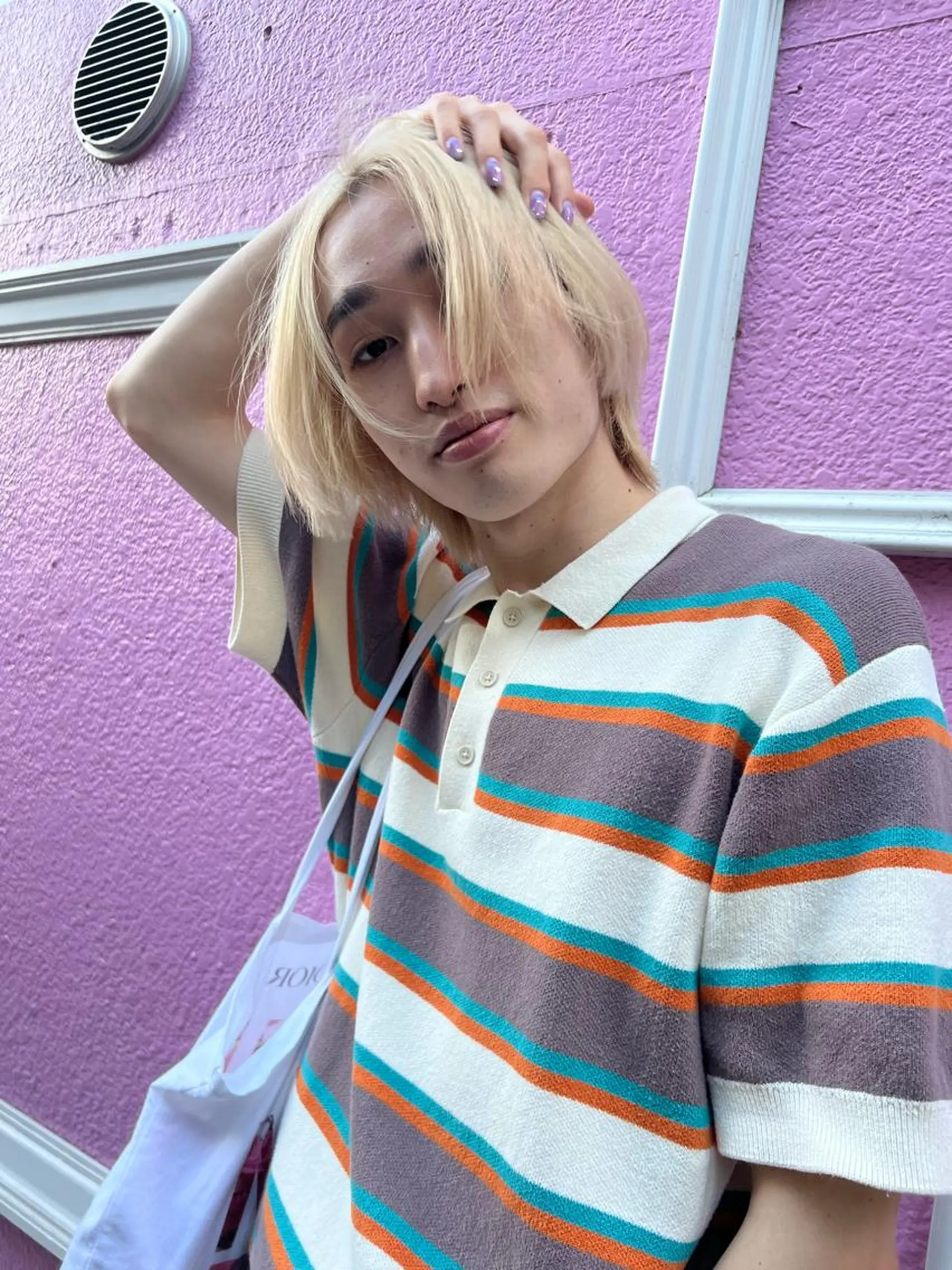 ショート カラー メンズ メンズハイトーン ハイトーンカラー 髪質改善 ヘアカラー トリートメント メンズカット松戸/韓 国/メンズパーマ航太のヘアスタイル