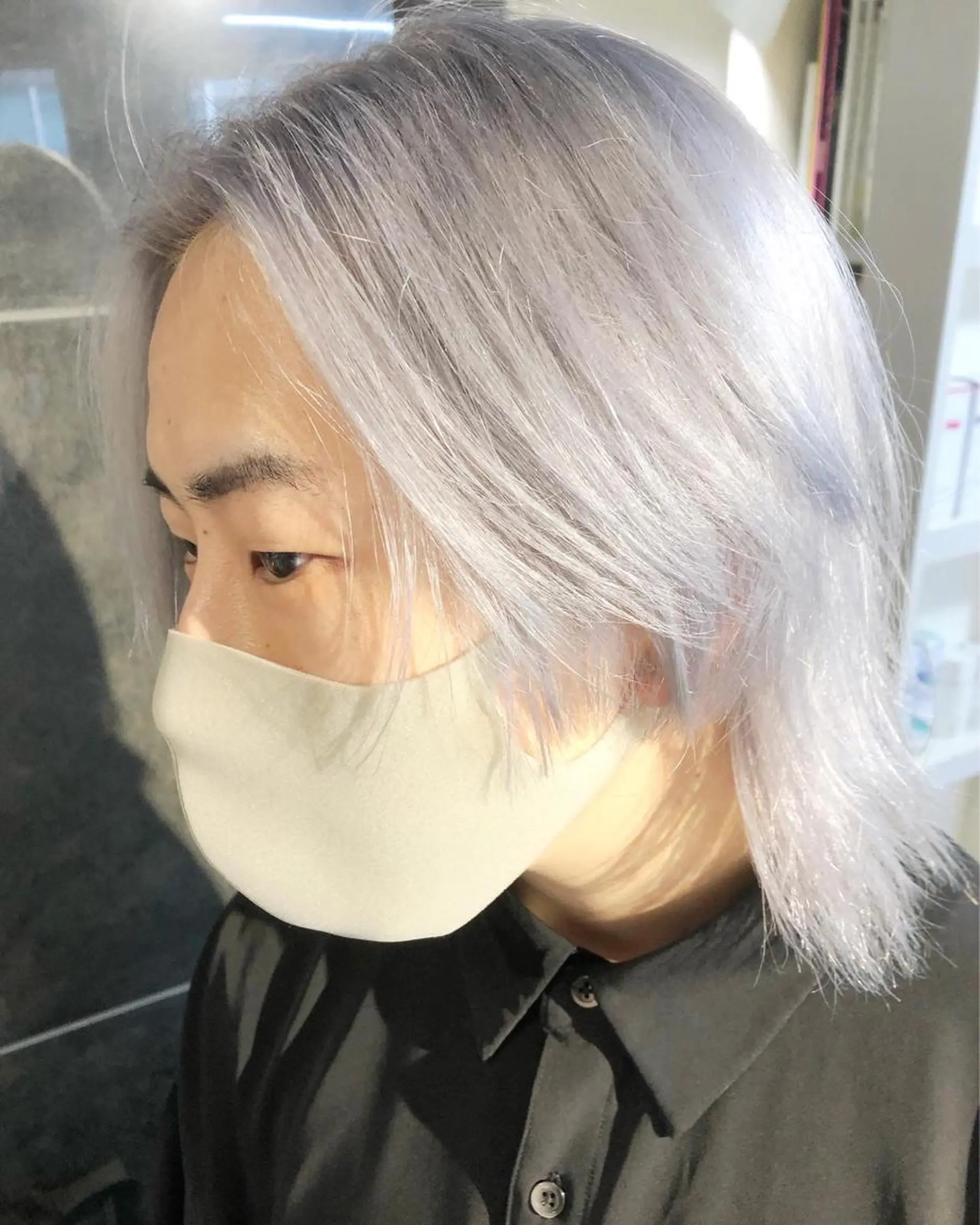 カラー ヘアアレンジ メンズ シルバー カット ヘアカラー トリートメント ヘアセット メンズ特化✂️栗原 侑也のヘアスタイル