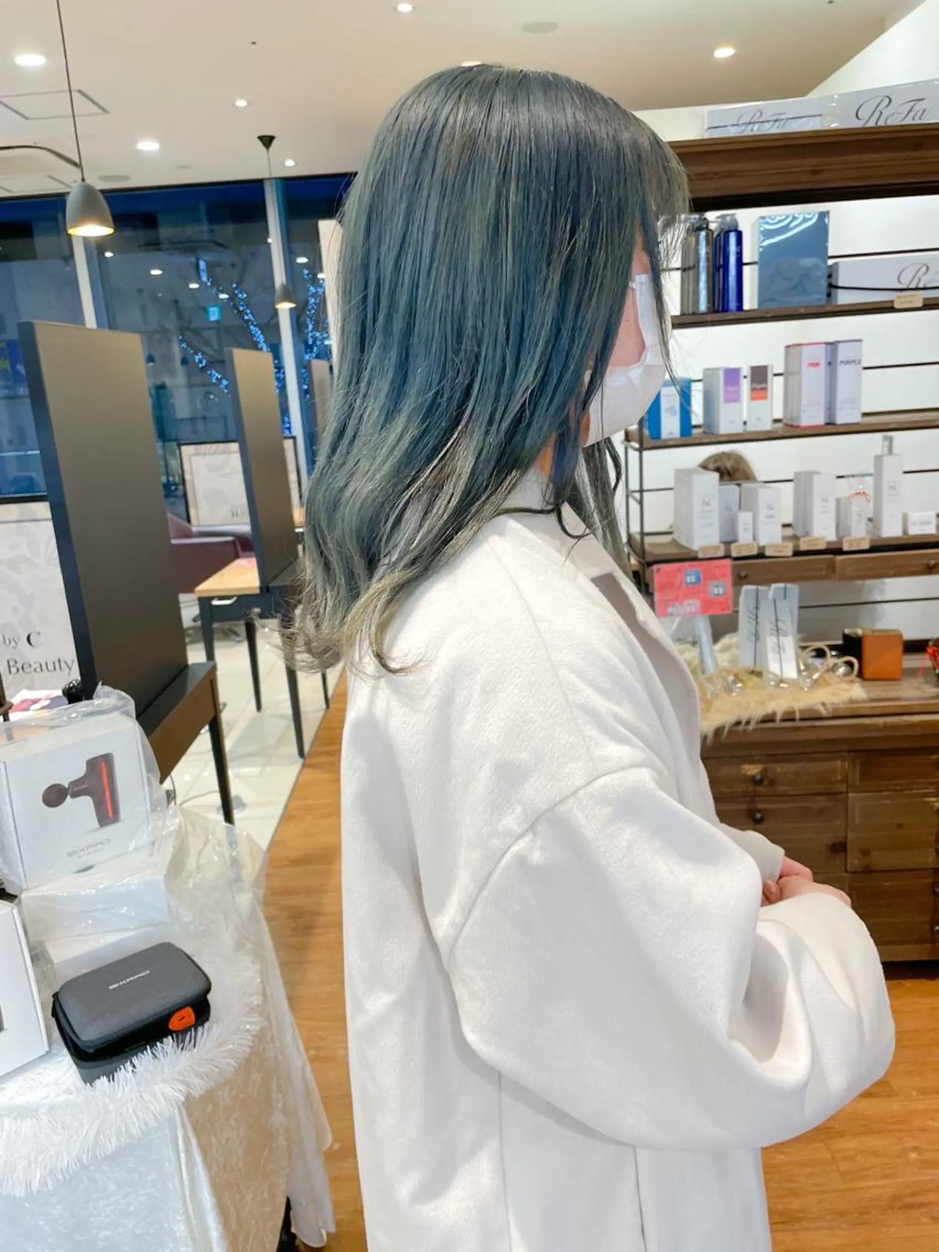 ミディアム カラー グレージュ オリーブグレージュ オリーブグレー 髪質改善/ブリーチ 田代 龍我のヘアスタイル