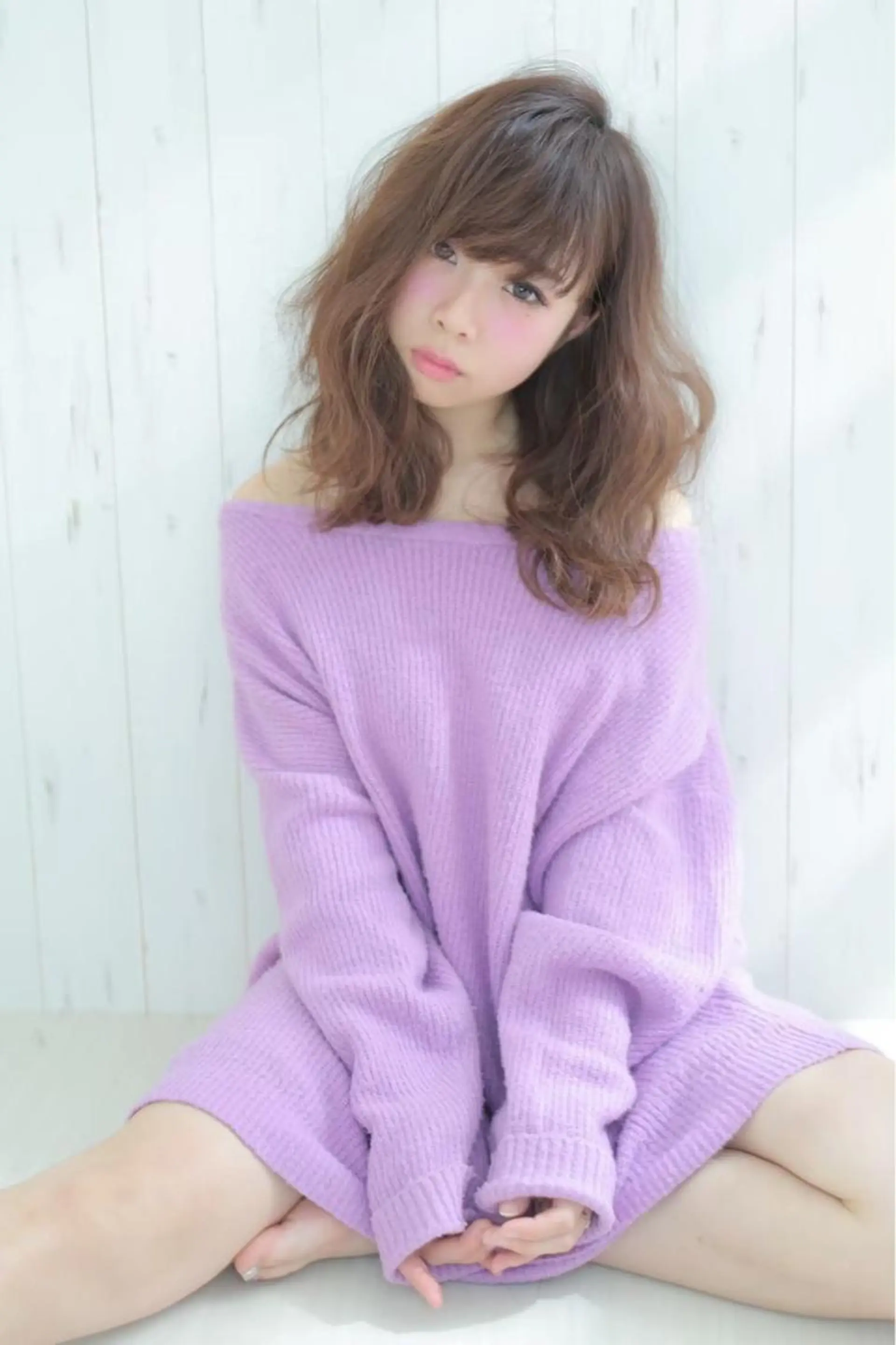 セミロング 韓国ヘア🕊村上 ののこ🕊のヘアスタイル