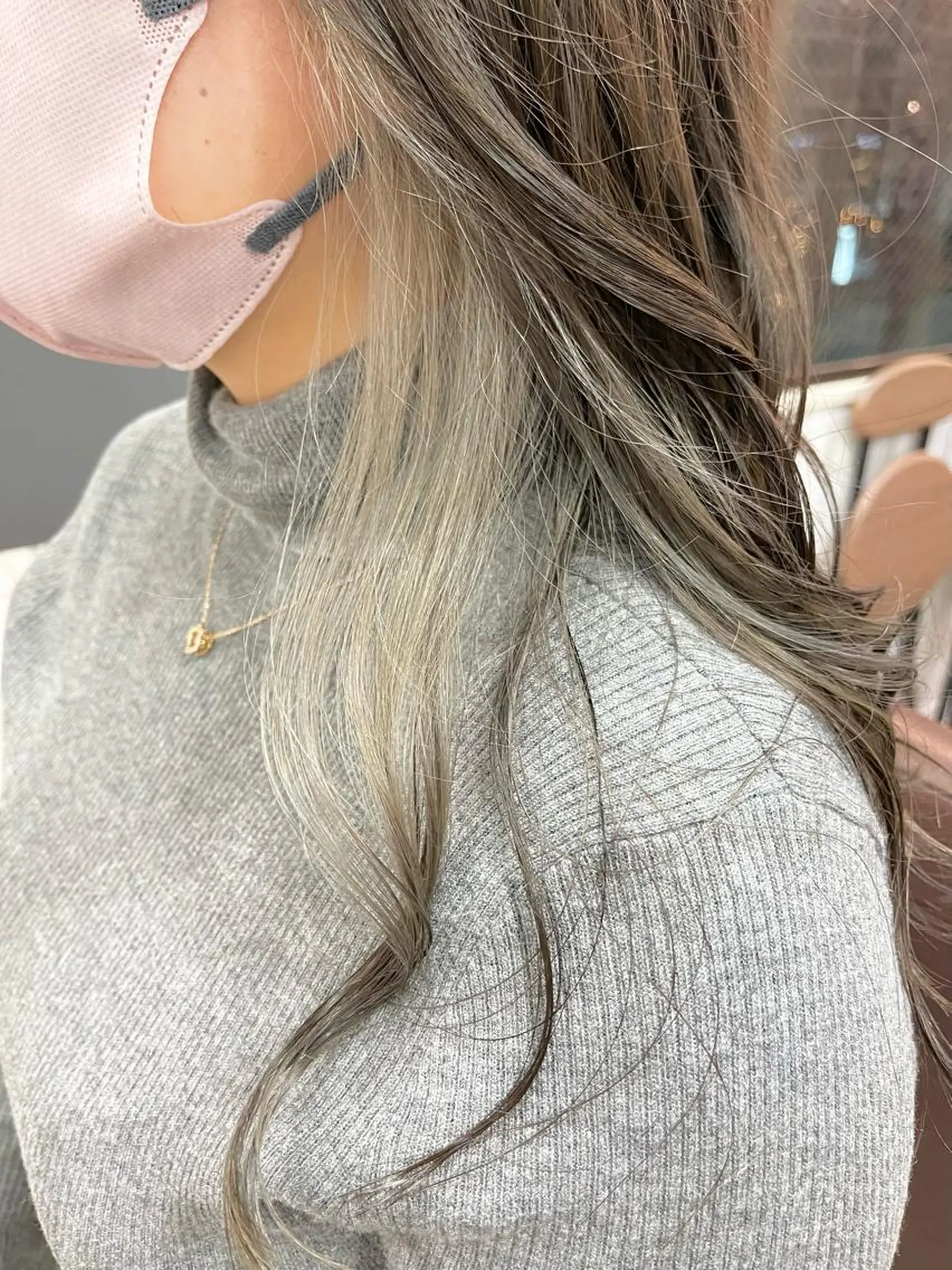 セミロング 髪質改善＆艶カラー Zina💋池袋のヘアスタイル