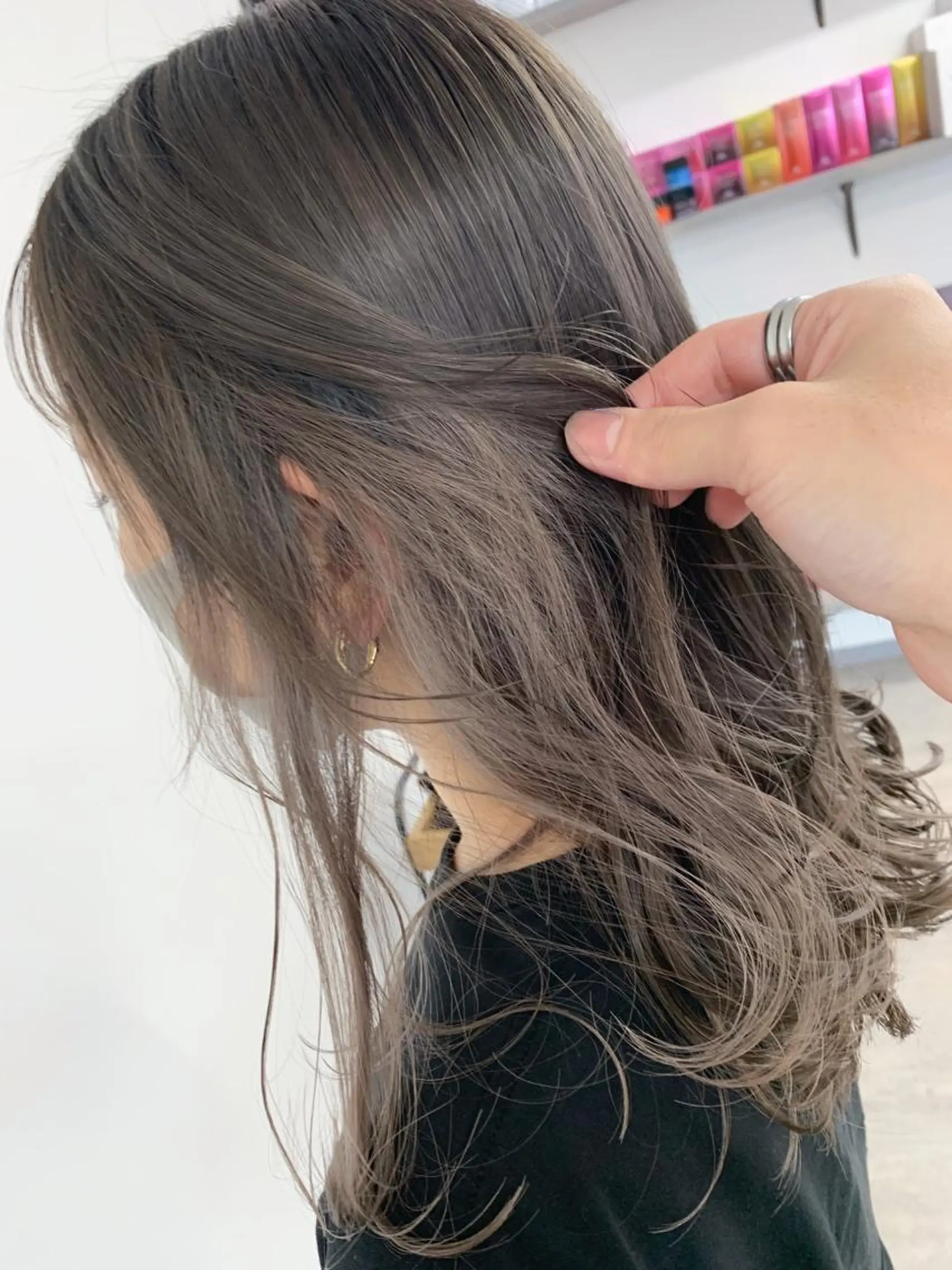 ロング ヘアカラー トリートメント 🥇近藤 恭輔🥇 Recharme新保のヘアスタイル