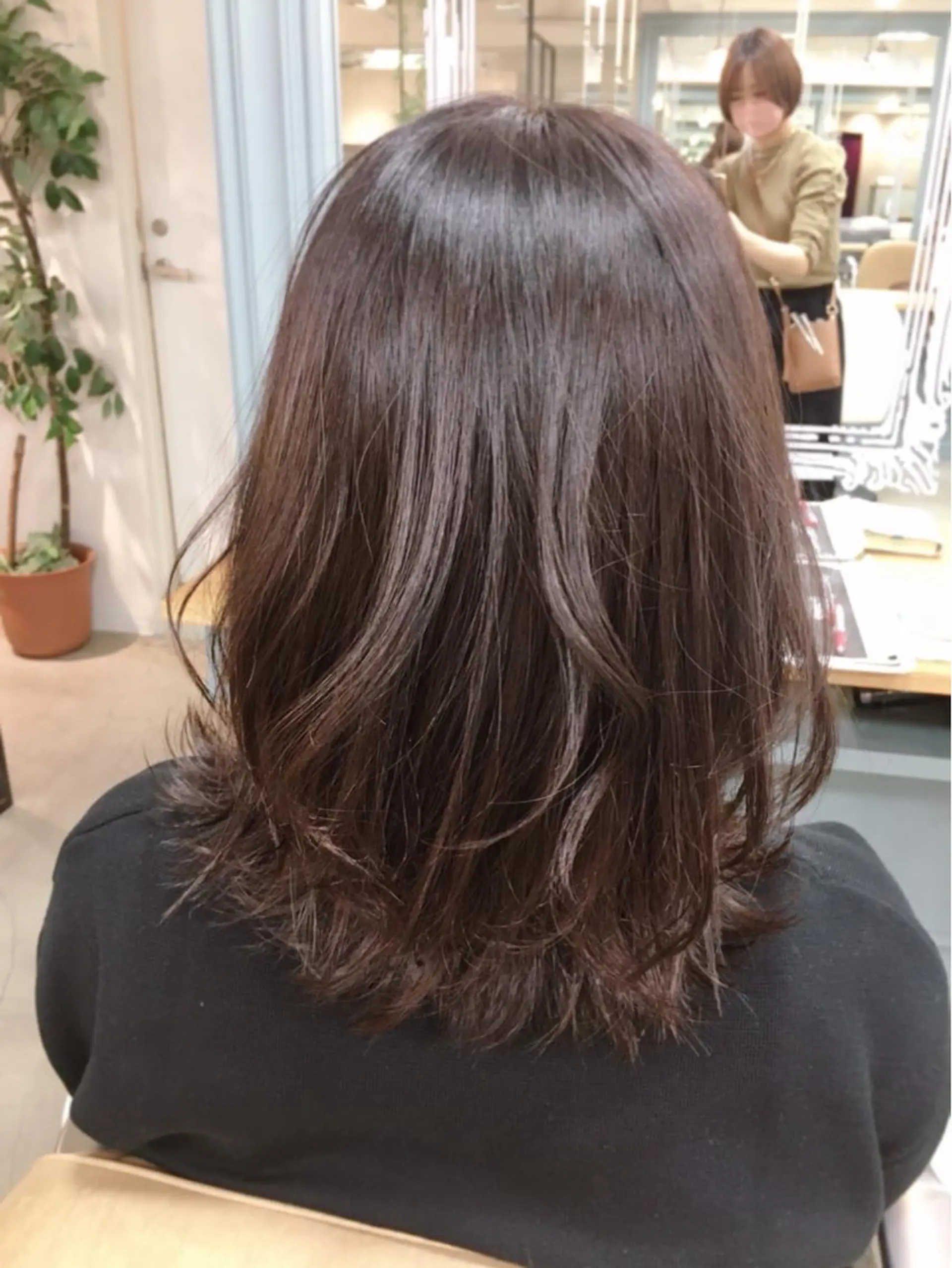 ミディアム カラー 似合わせ×透明感 カラー🤍MAOのヘアスタイル