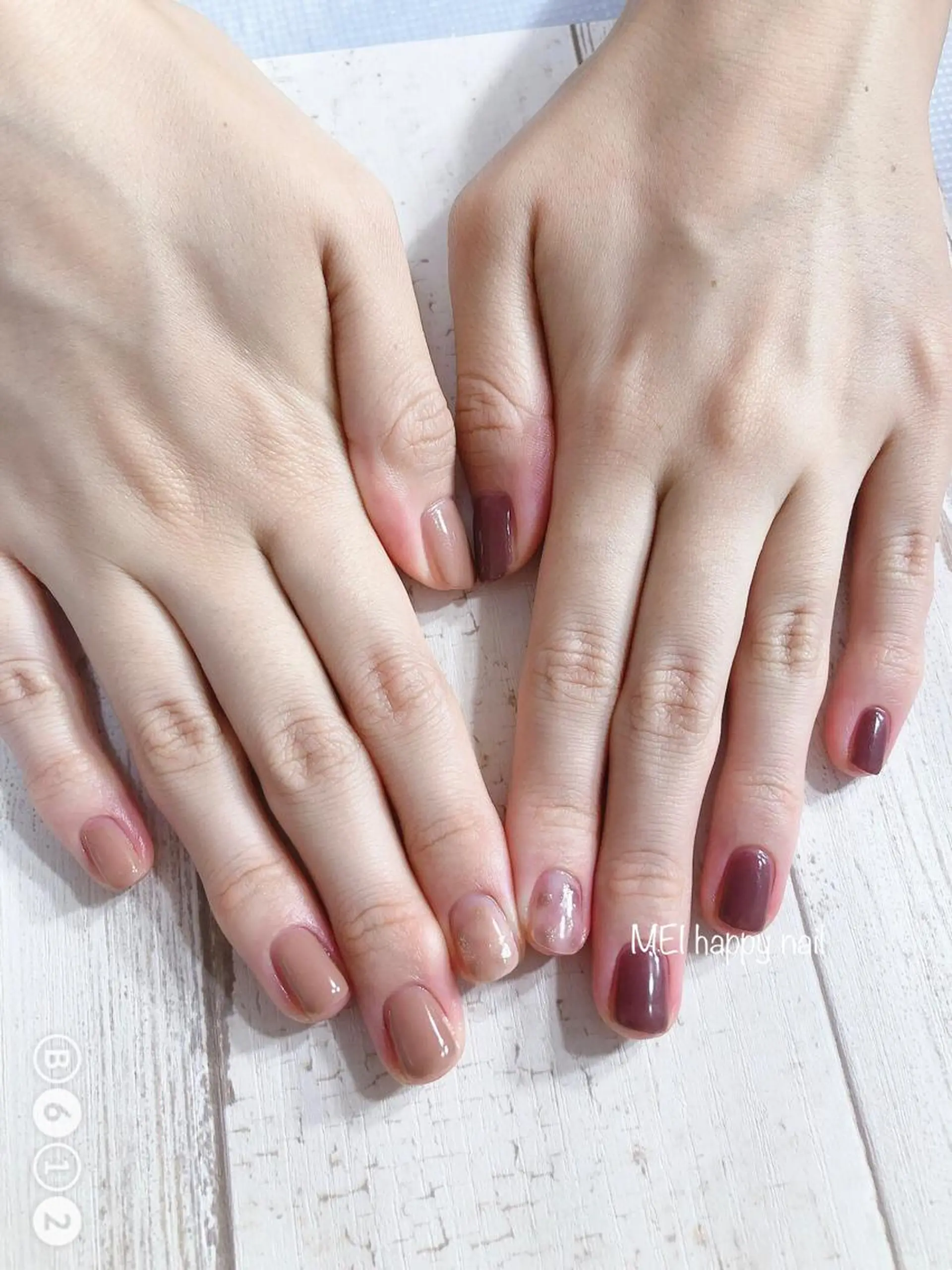 ネイル 北浦和 自爪育成ケアのネイルデザイン