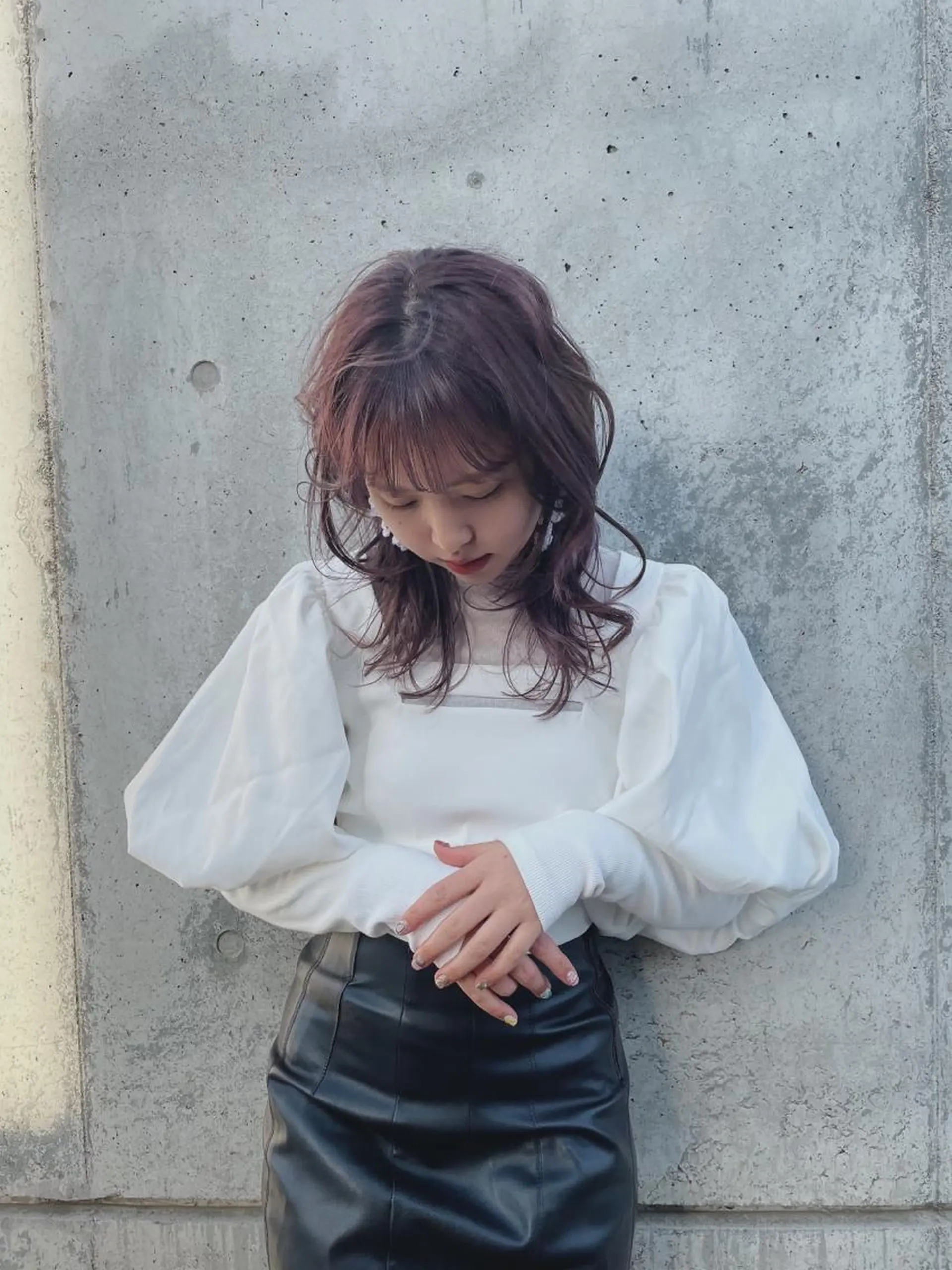 セミロング cyan sayaのヘアスタイル