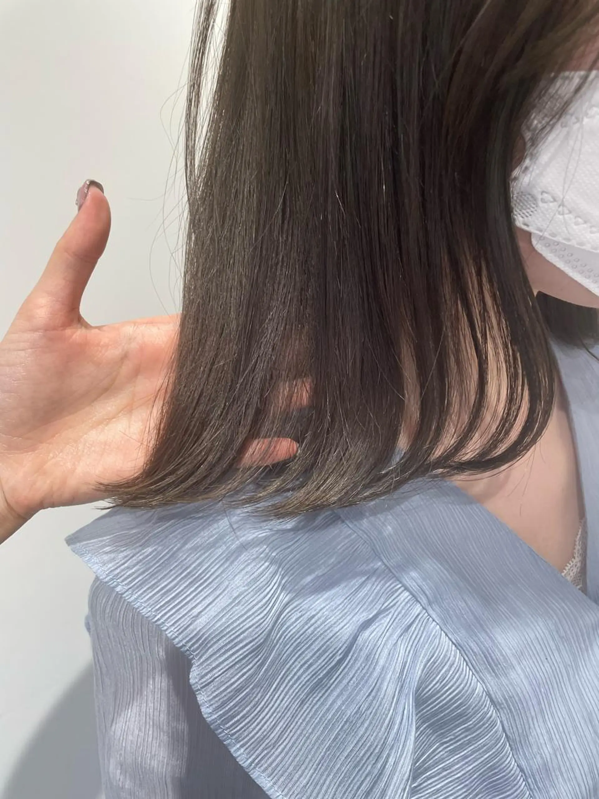 ミディアム カラー カット ヘアカラー 韓国×網紅ヘア 🤍りん🤍のヘアスタイル
