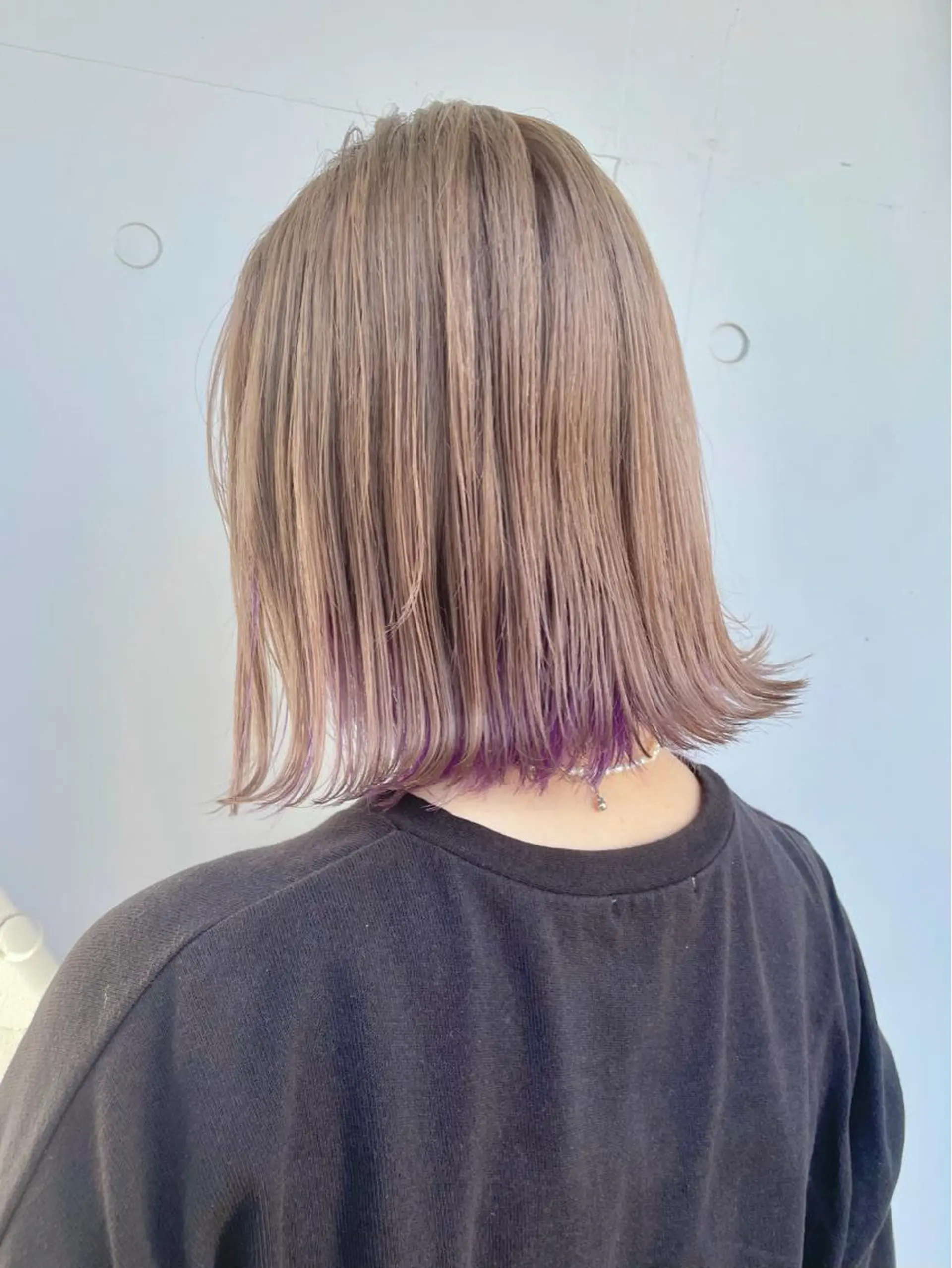 ミディアム カラー アディクシーカラー ベージュカラー ブリーチ ケアブリーチ ダブルカラー カット ヘアカラー トリートメント もにか🌞原宿/渋谷 🌝ブリーチカラーのヘアスタイル