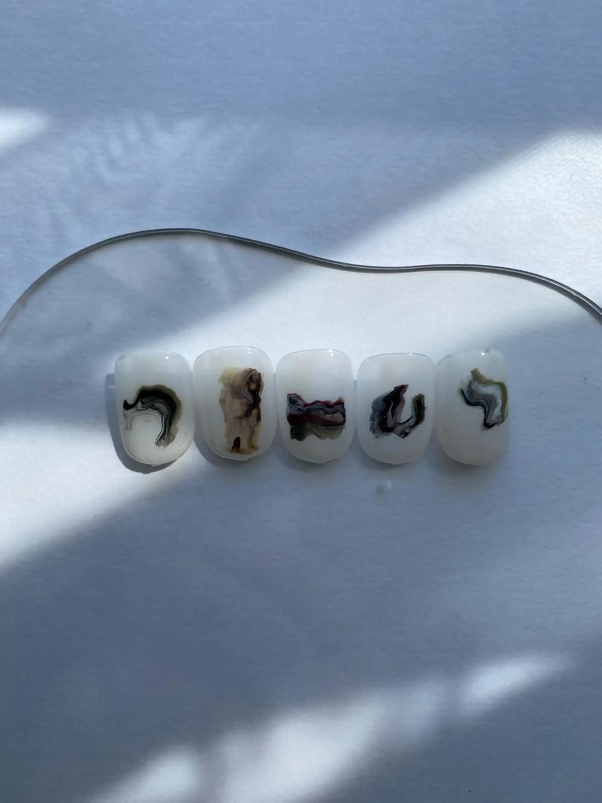 ネイル ハンドネイル 草加ニュアンスネイル 🌚hersのネイルデザイン