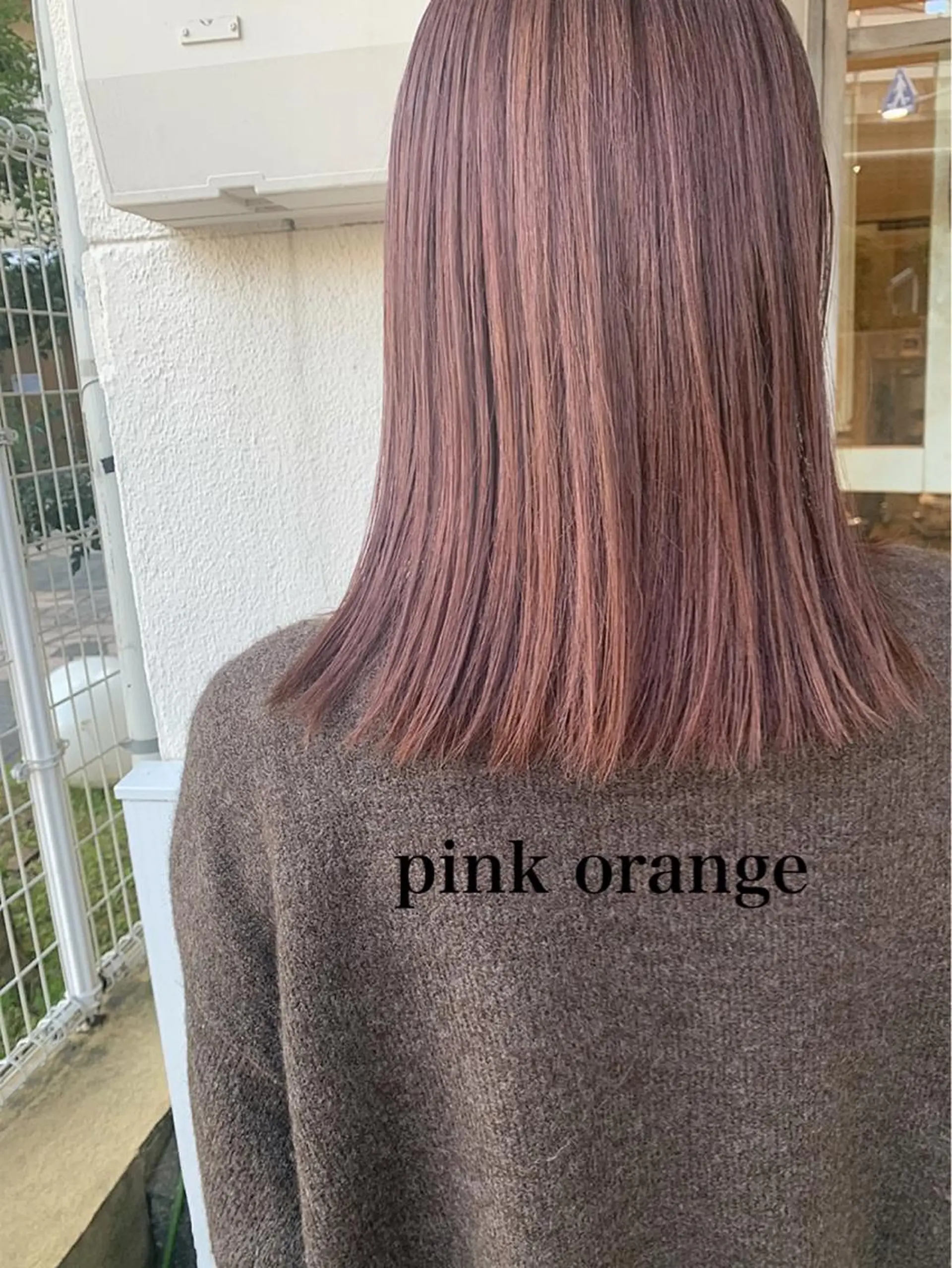 セミロング カラー 透明感カラー👑 井上美乃里のヘアスタイル